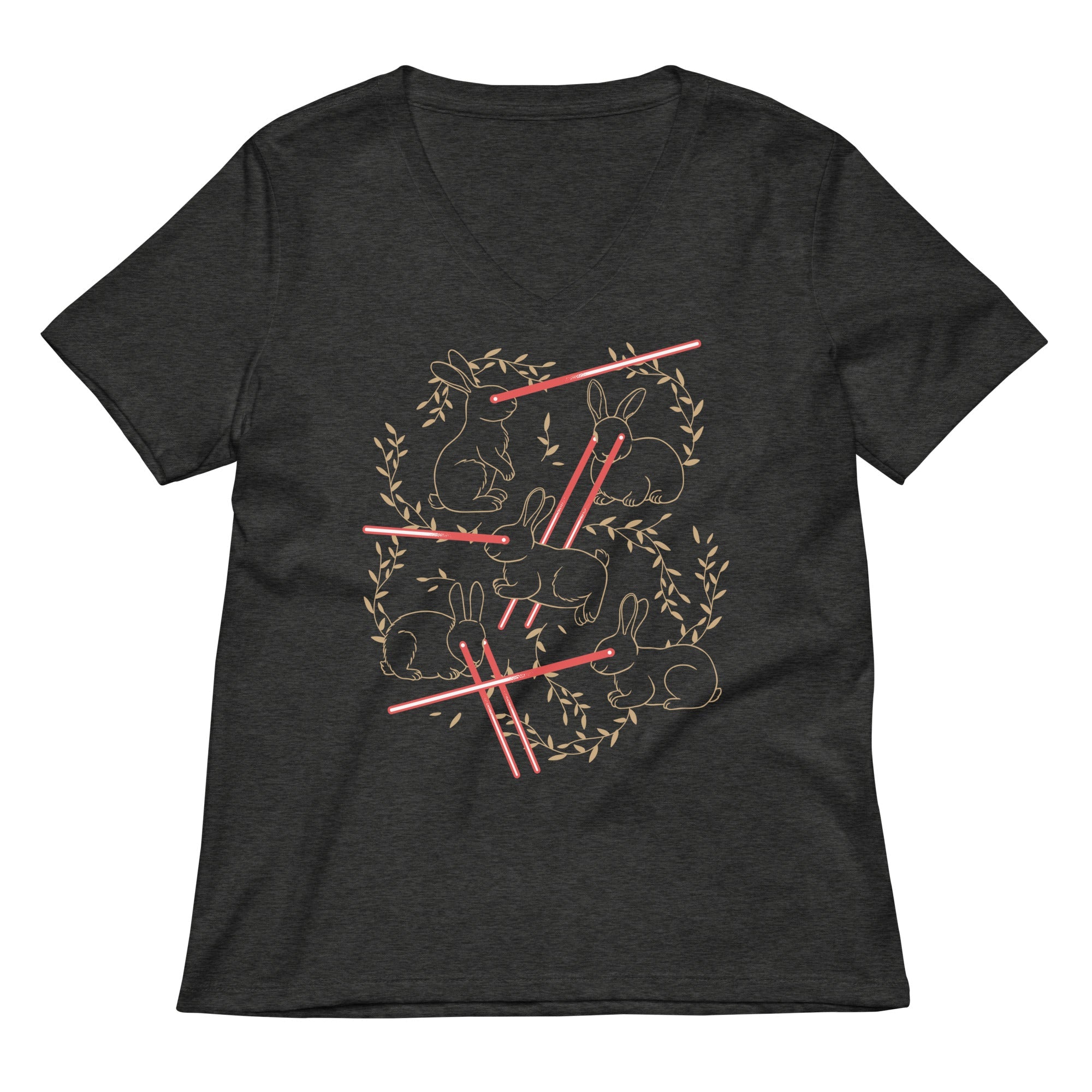 Laser Buns Women's V-Neck Tee