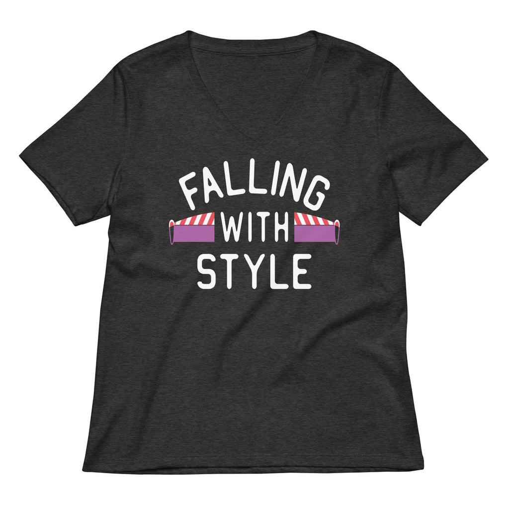 Falling With Style Women's V-Neck Tee