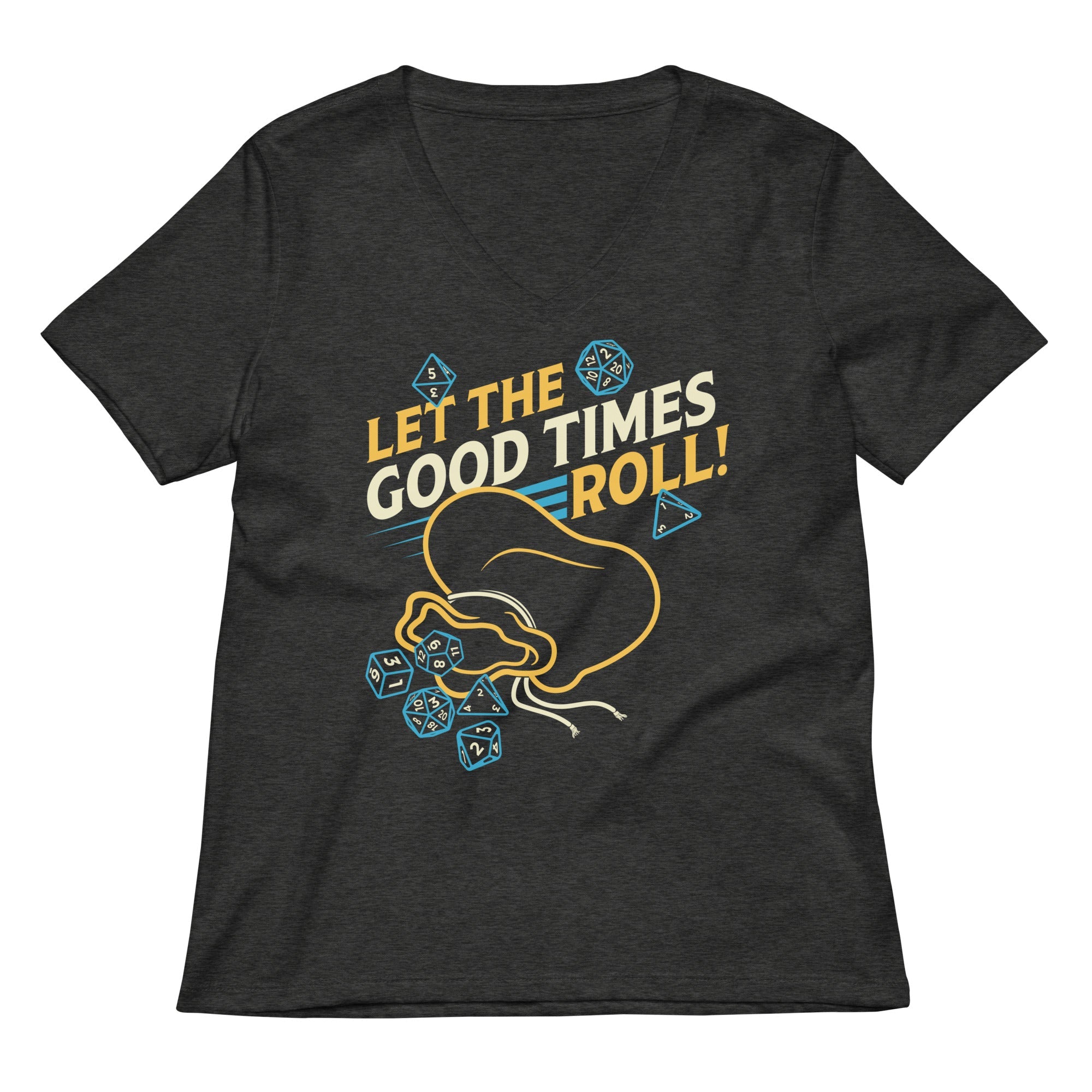 Let The Good Times Roll! Women's V-Neck Tee