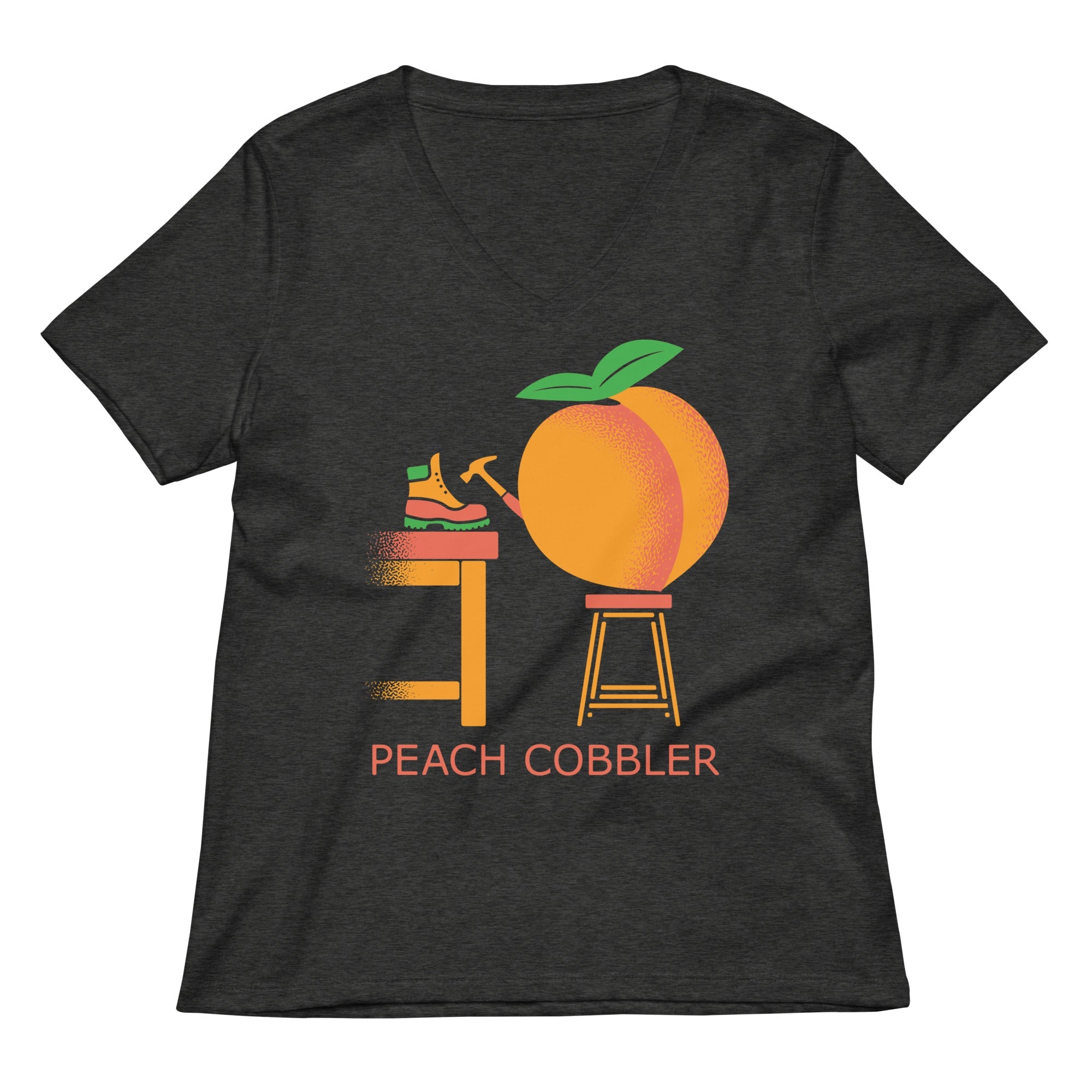 Peach Cobbler Women's V-Neck Tee