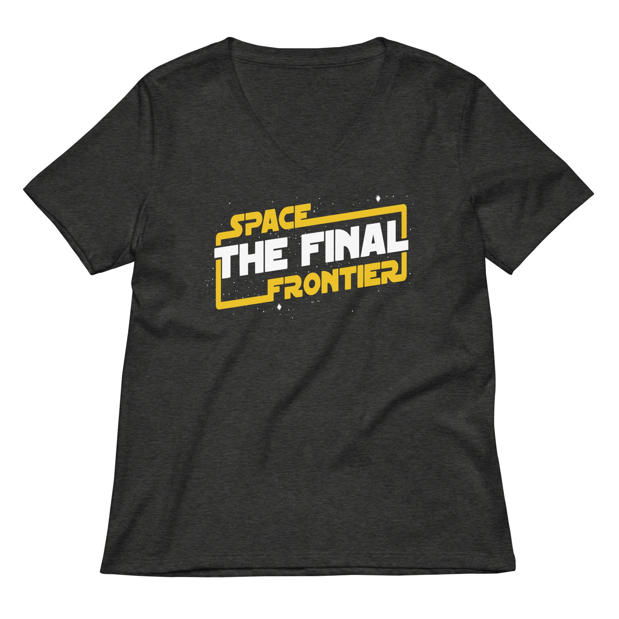 Space The Final Frontier Women's V-Neck Tee