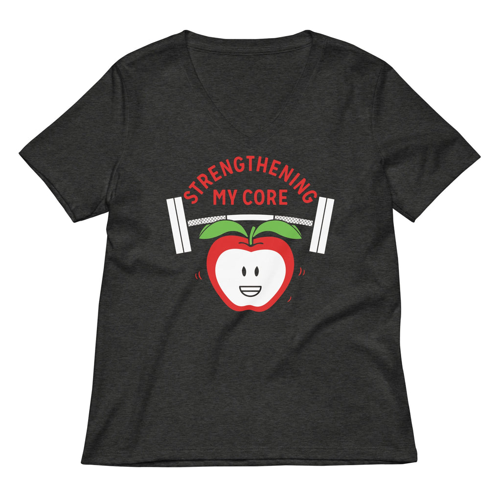 Strengthening My Core Women's V-Neck Tee