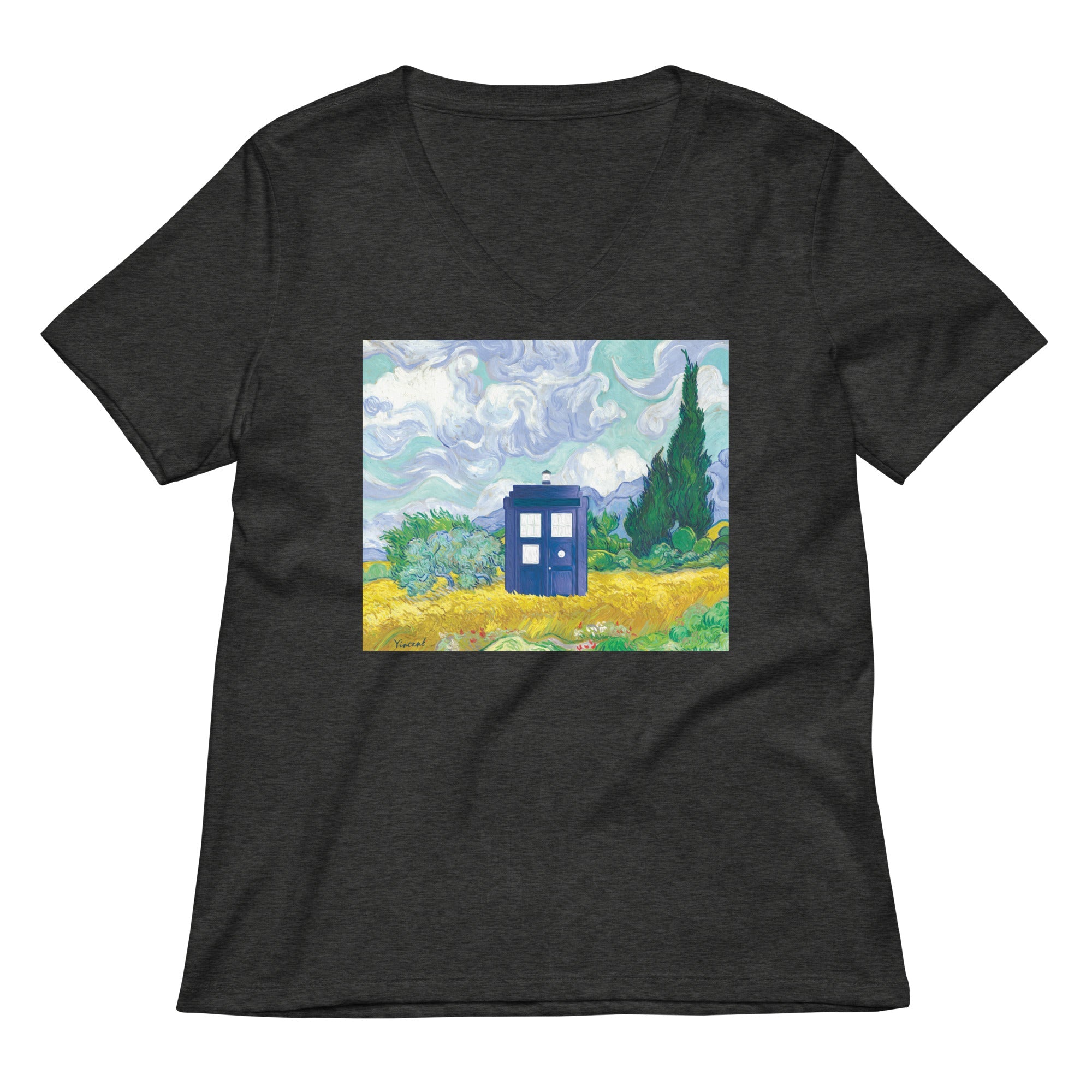 Visiting Van Gogh Women's V-Neck Tee