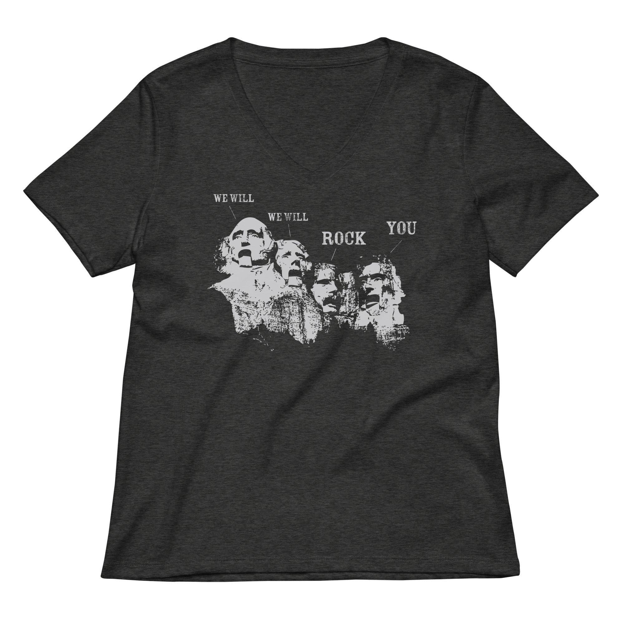 We Will Rock You Women's V-Neck Tee