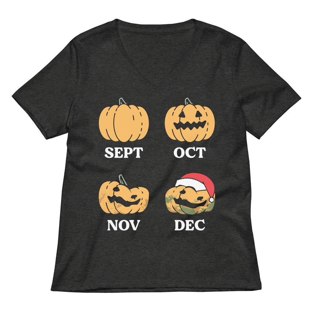 Pumpkin Months Women's V-Neck Tee