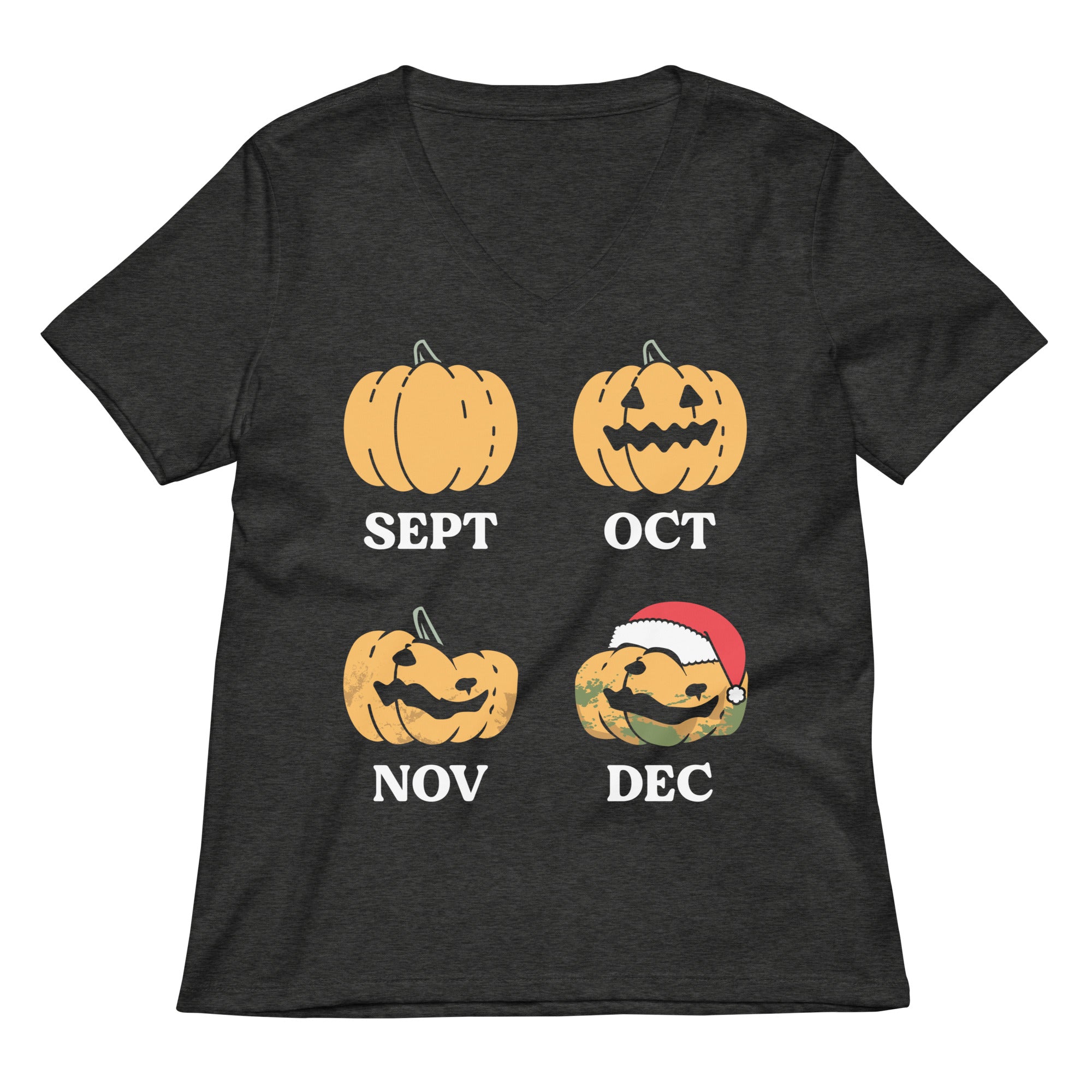Pumpkin Months Women's V-Neck Tee