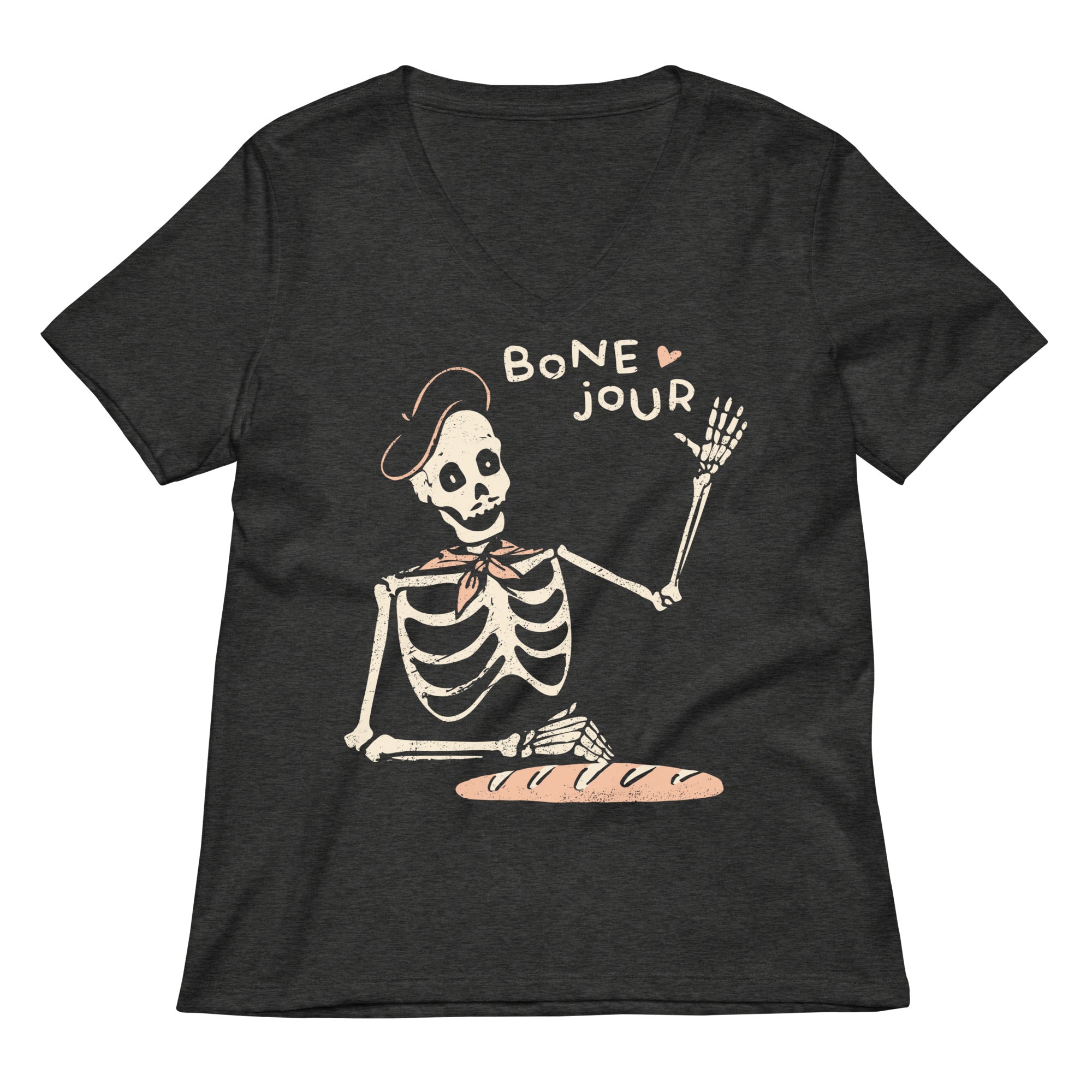 Bone Jour Women's V-Neck Tee