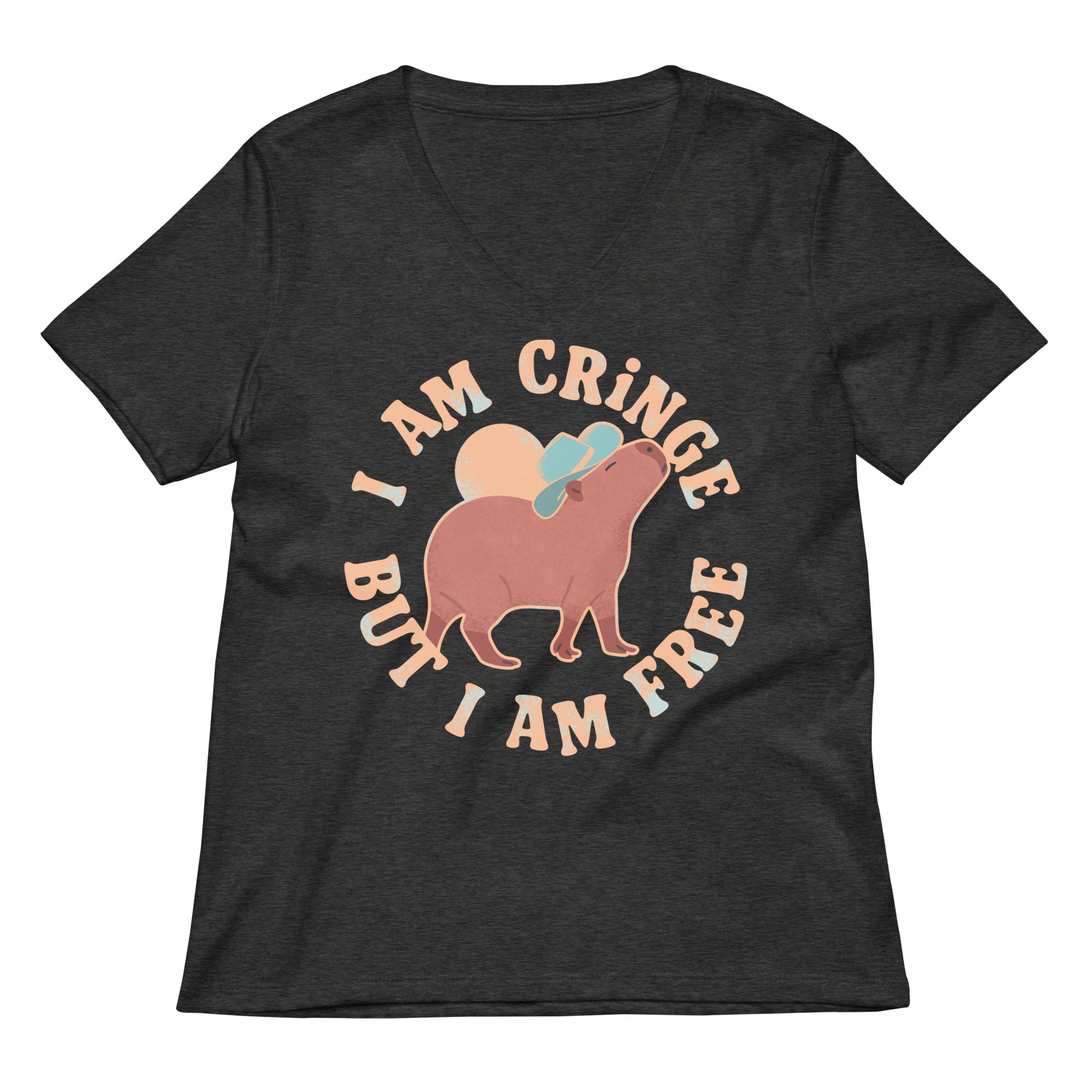 I Am Cringe But I Am Free Women's V-Neck Tee