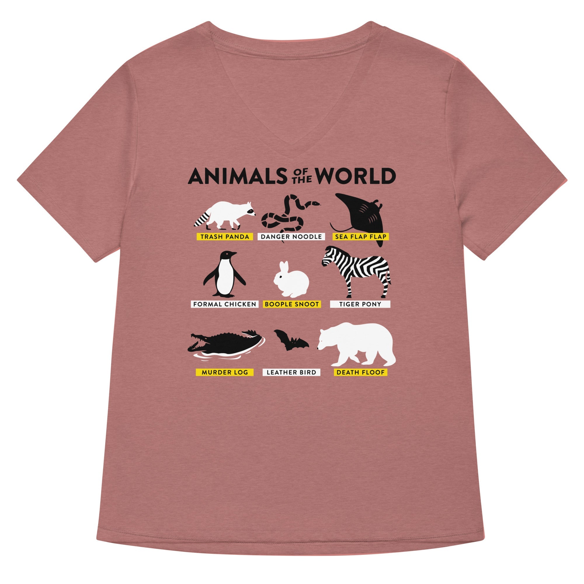 Animals Of The World Women's V-Neck Tee