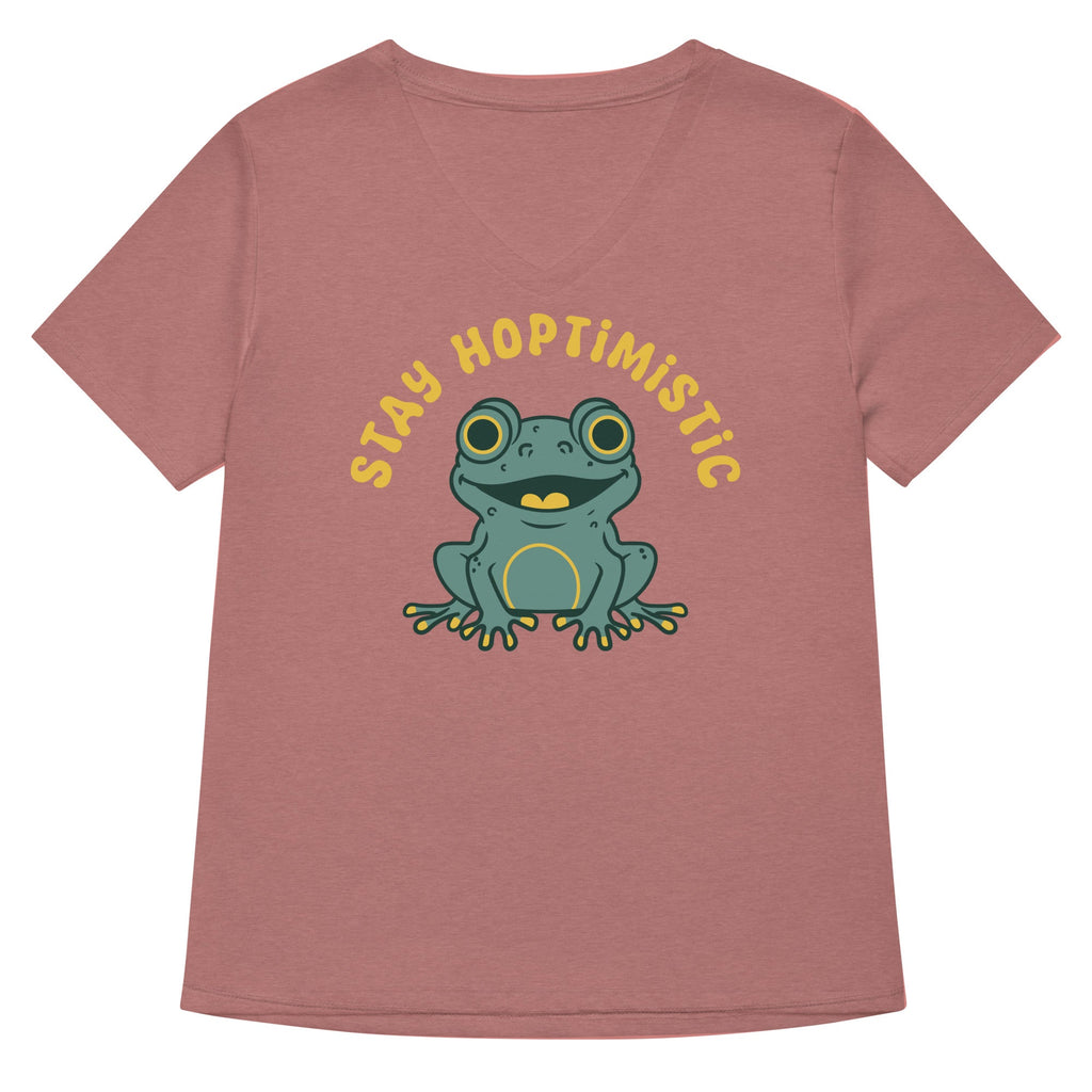 Stay Hoptimistic Women's V-Neck Tee