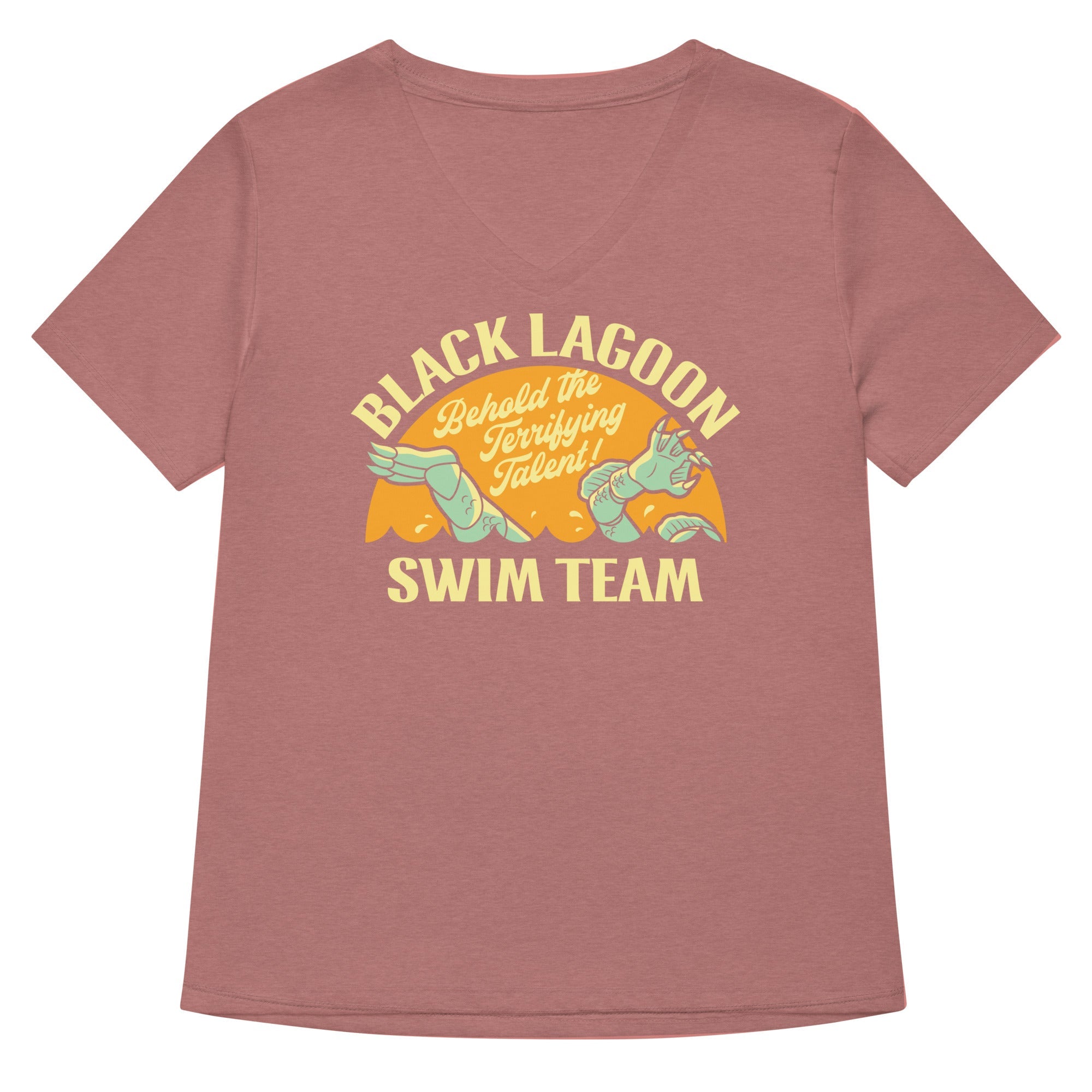 Black Lagoon Swim Team Women's V-Neck Tee