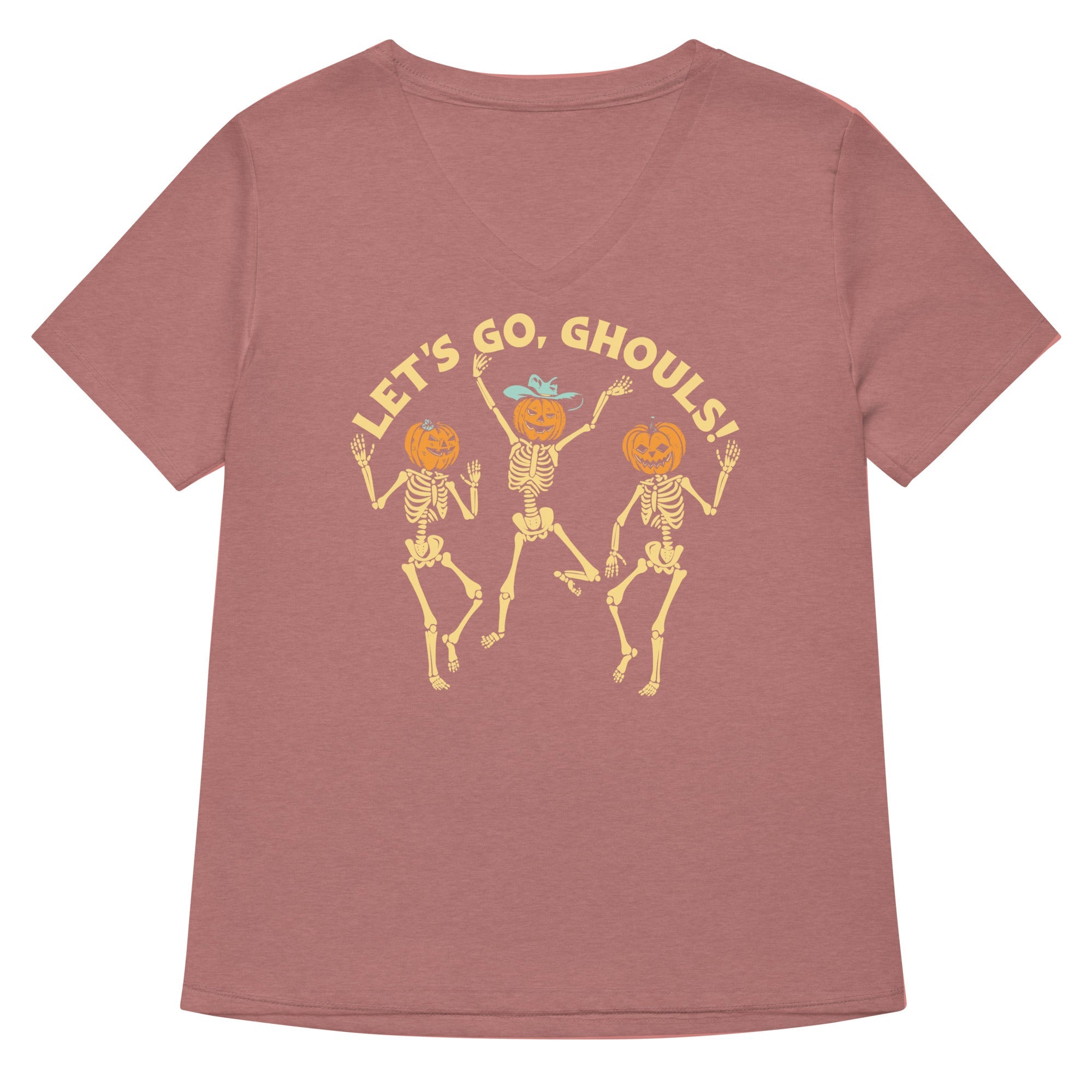 Let's Go, Ghouls! Women's V-Neck Tee