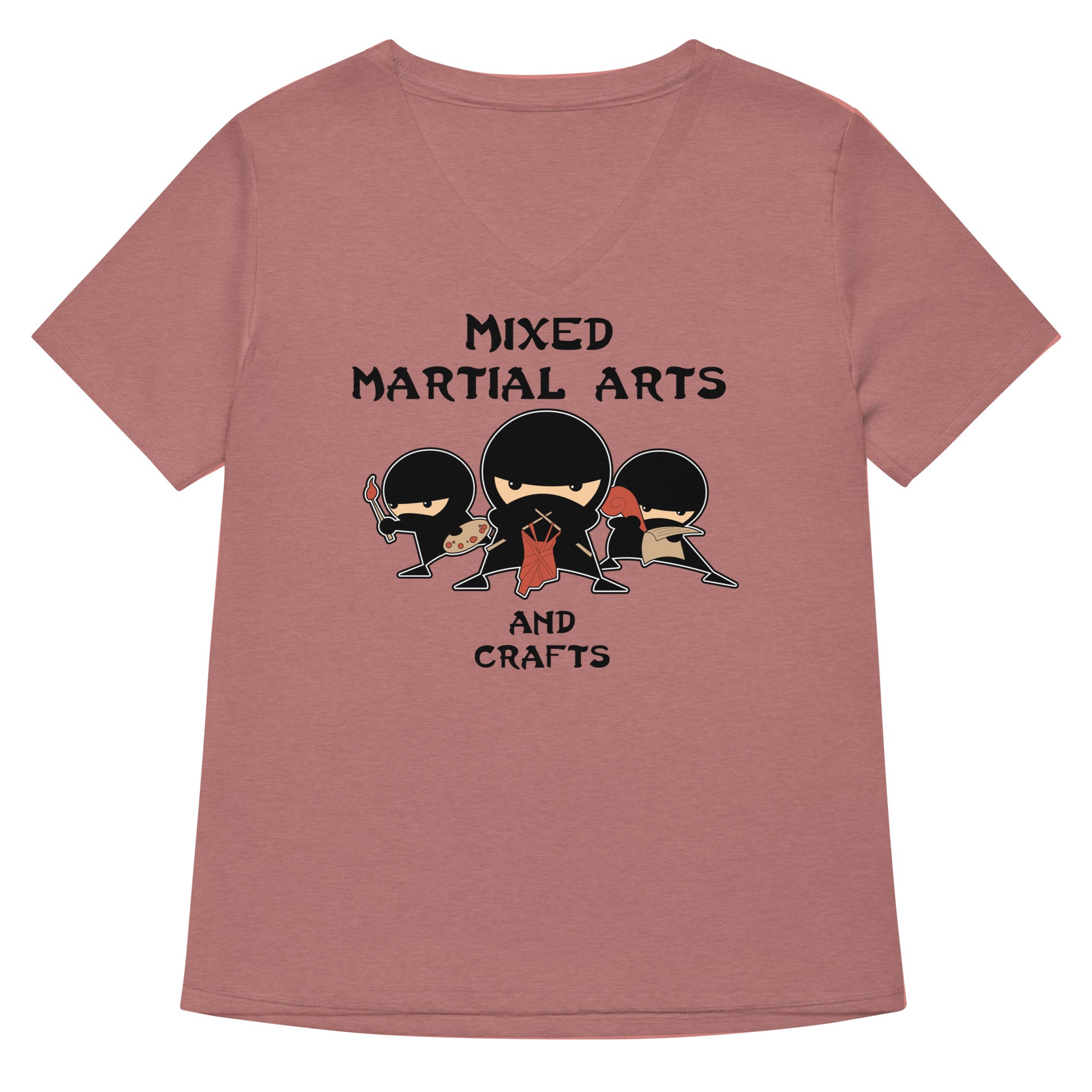 Mixed Martial Arts and Crafts Women's V-Neck Tee