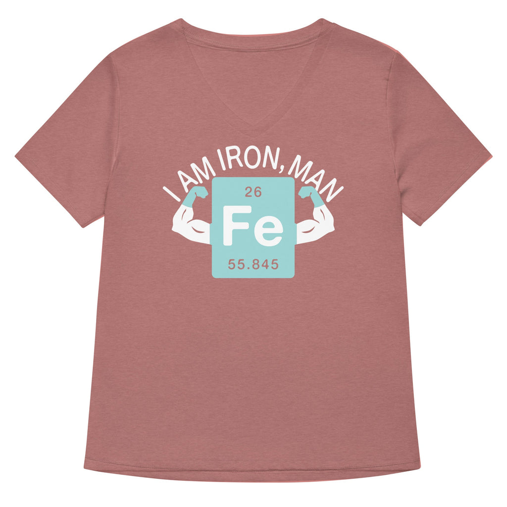 I Am Iron, Man Women's V-Neck Tee