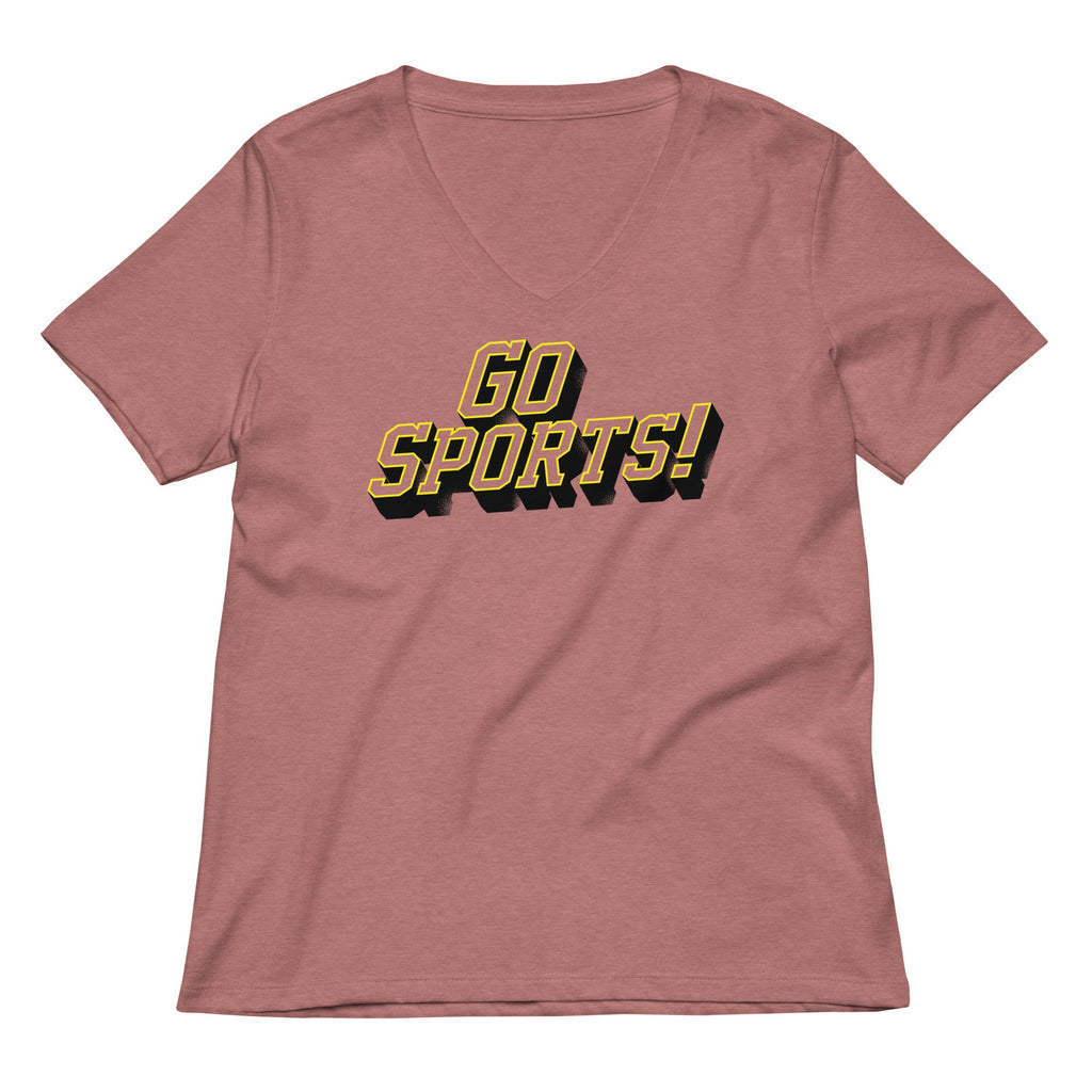 Go Sports! Women's V-Neck Tee