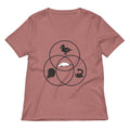 Platypus Venn Diagram Women's V-Neck Tee