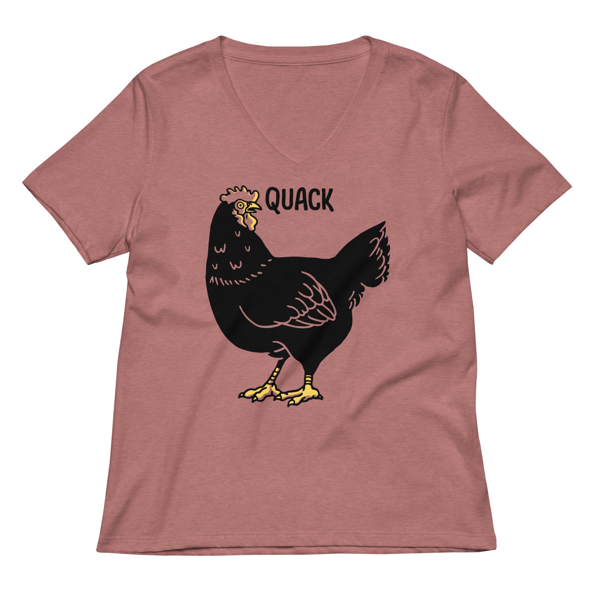 Quack Bird Women's V-Neck Tee