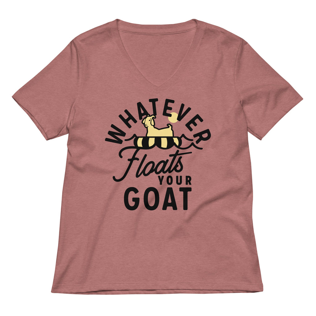 Whatever Floats Your Goat Women's V-Neck Tee