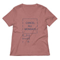Cancel All Mondays Bunny Women's V-Neck Tee