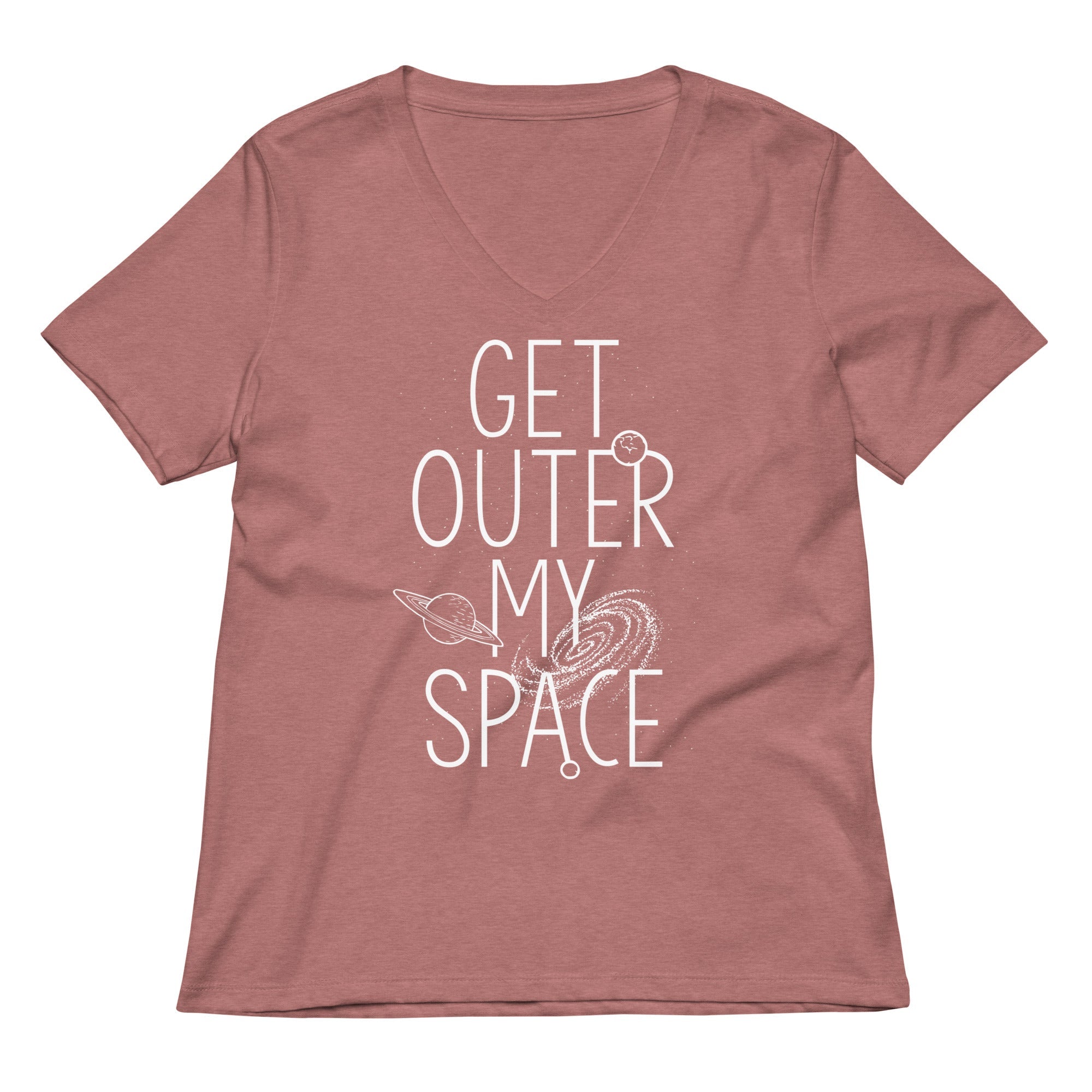 Get Outer My Space Women's V-Neck Tee