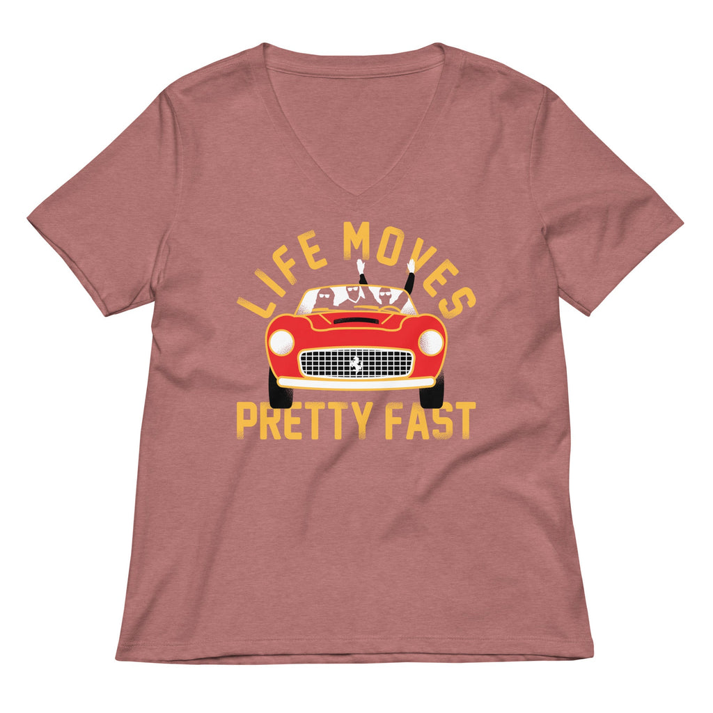 Life Moves Pretty Fast Women's V-Neck Tee