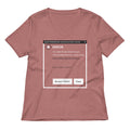 Error, Adult Person Failed To Start Women's V-Neck Tee