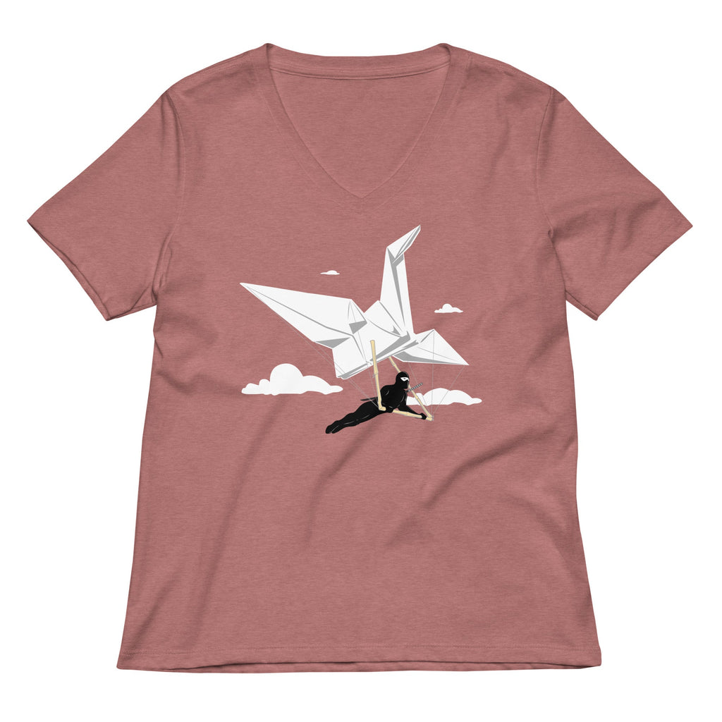 Ninja Glider Women's V-Neck Tee