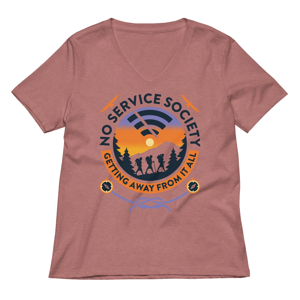 No Service Society Women's V-Neck Tee
