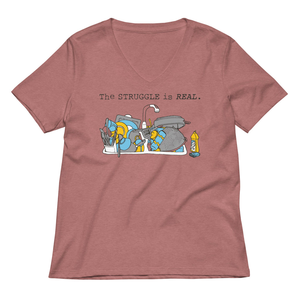 The Struggle Is Real Women's V-Neck Tee