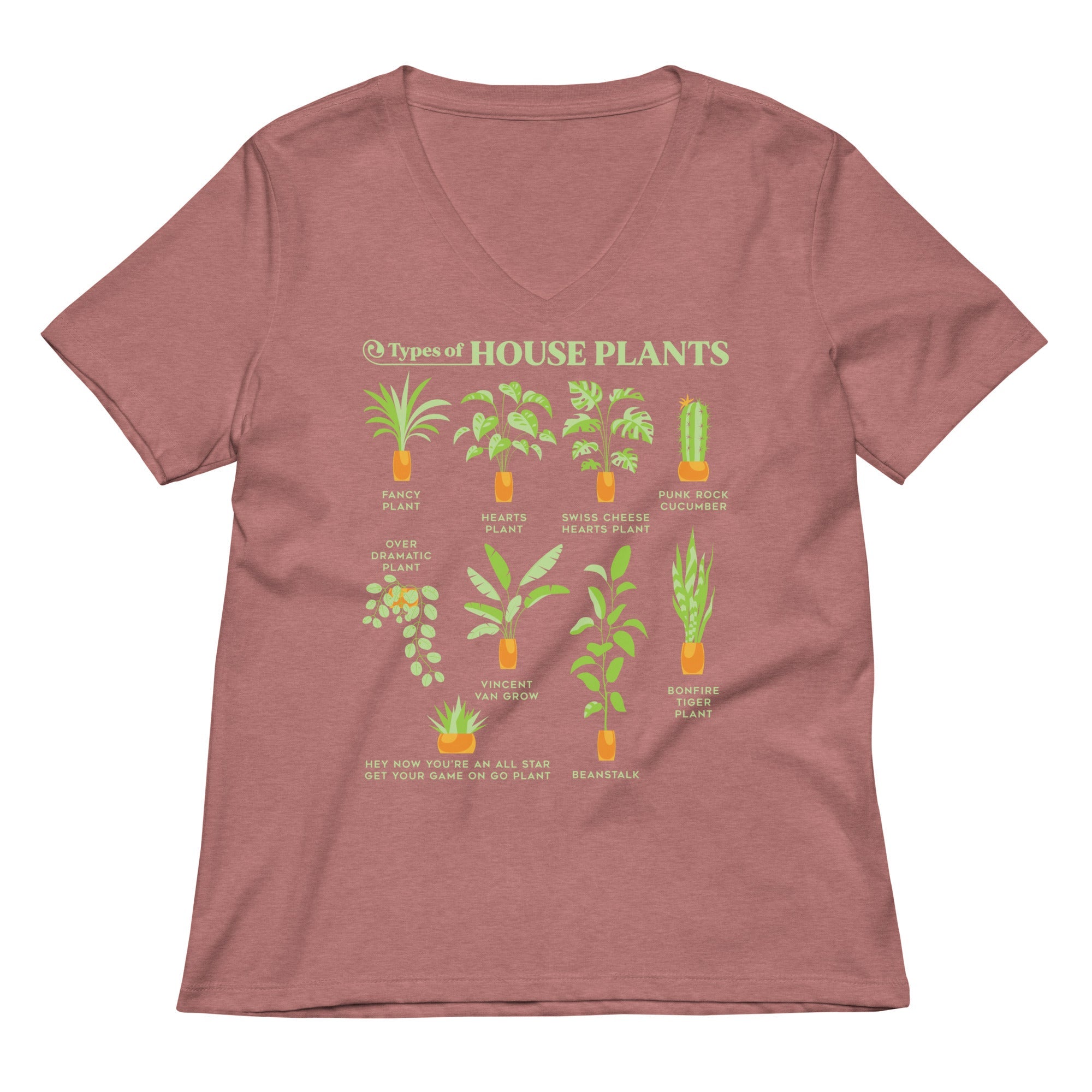 Types Of House Plants Women's V-Neck Tee
