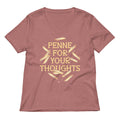 Penne For Your Thoughts Women's V-Neck Tee