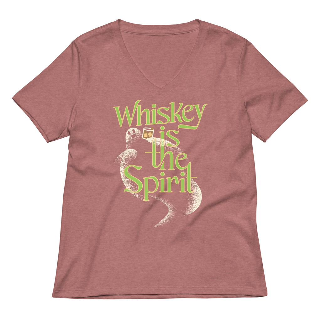Whiskey Is The Spirit Women's V-Neck Tee