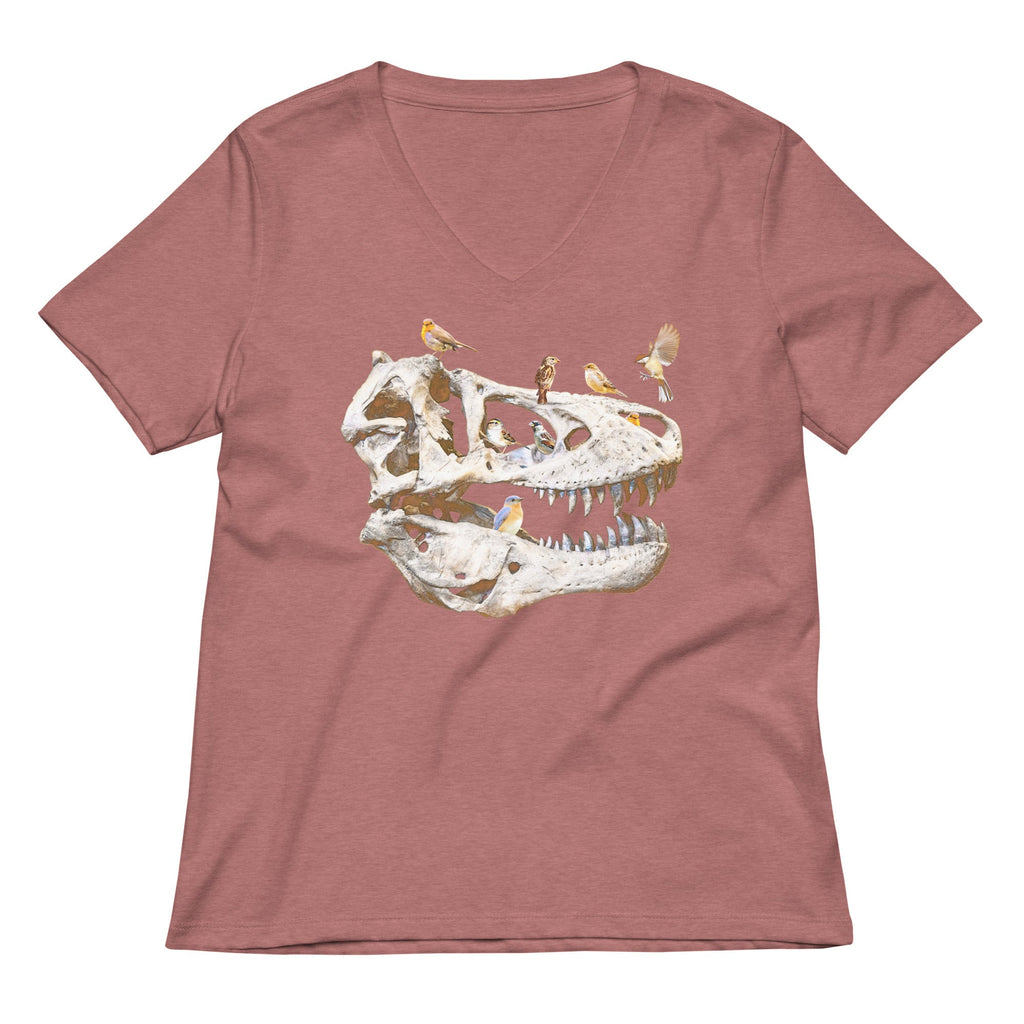 Bird Bones Women's V-Neck Tee