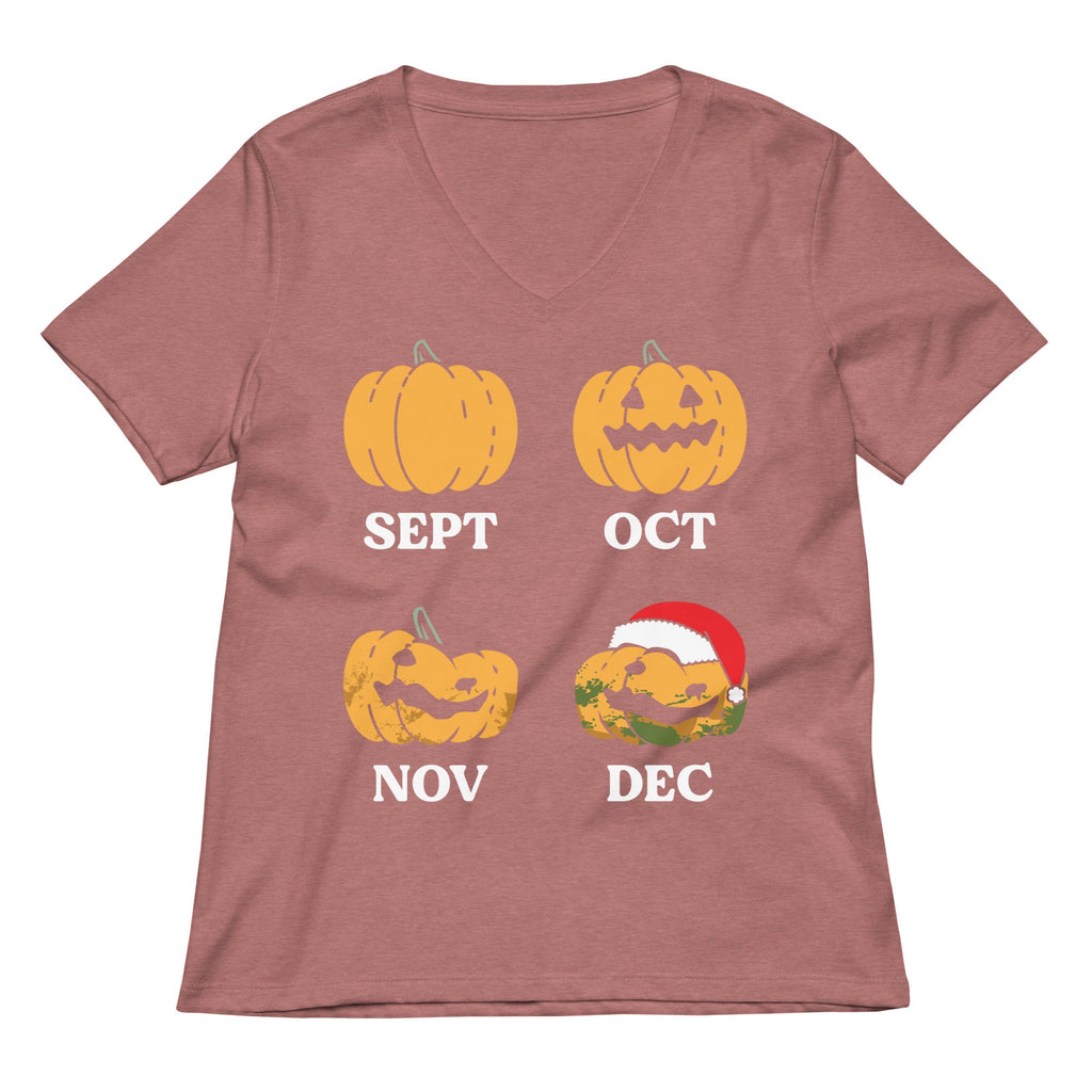 Pumpkin Months Women's V-Neck Tee