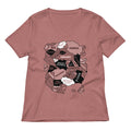 World Map Women's V-Neck Tee