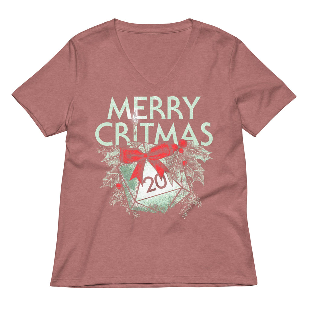 Merry Critmas Women's V-Neck Tee
