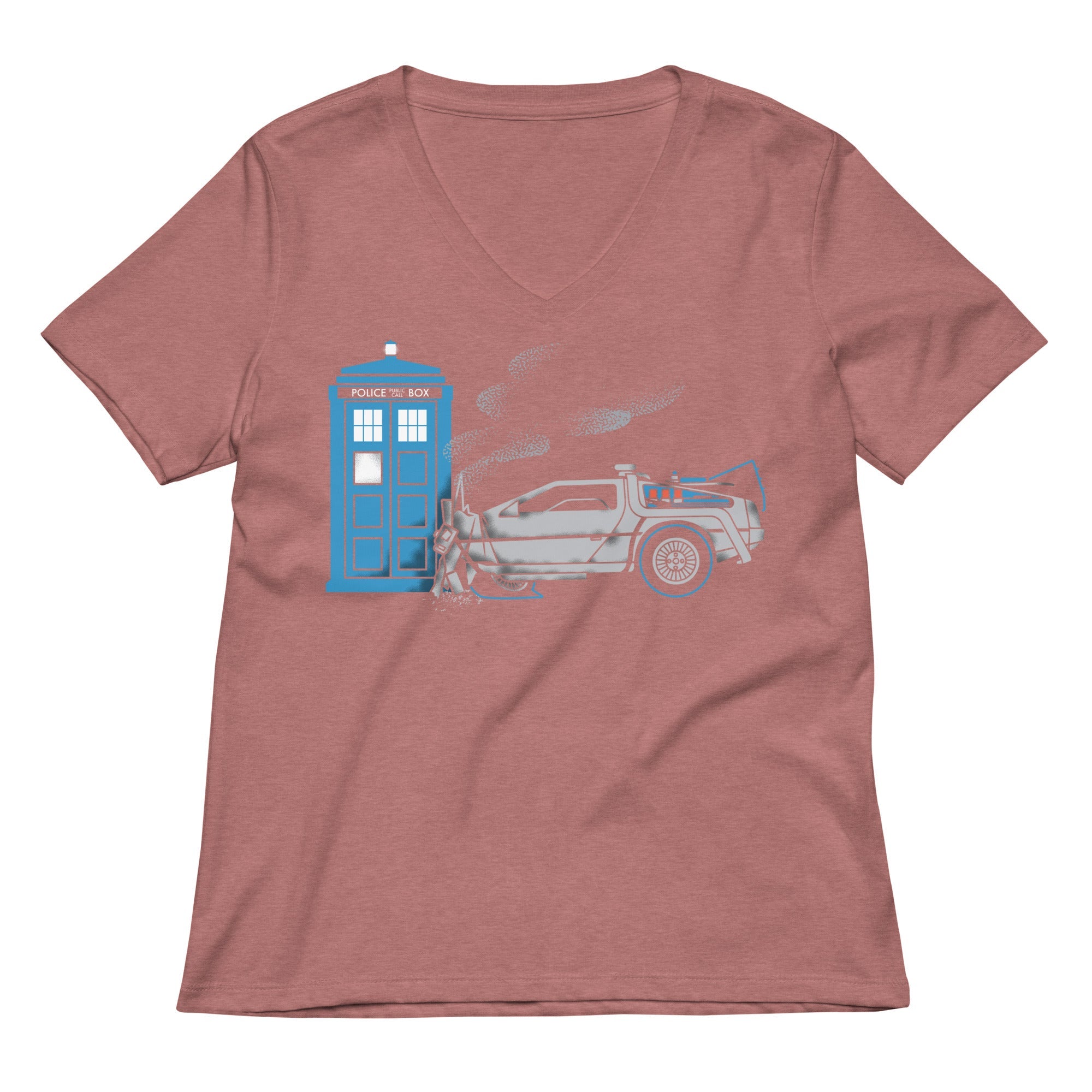 Time Collision Women's V-Neck Tee
