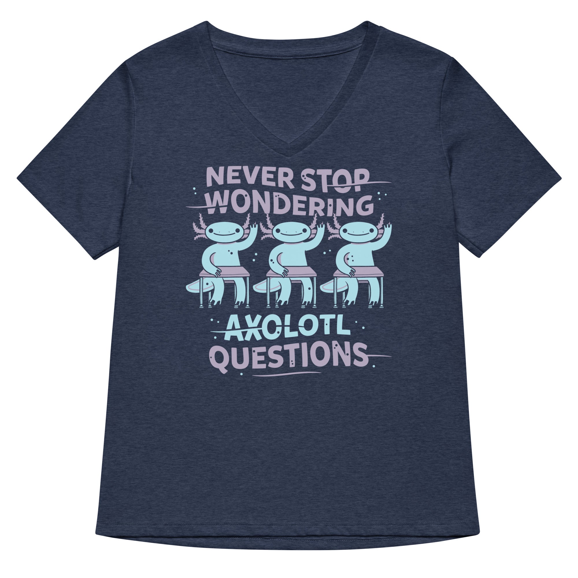 Axolotl Questions Women's V-Neck Tee