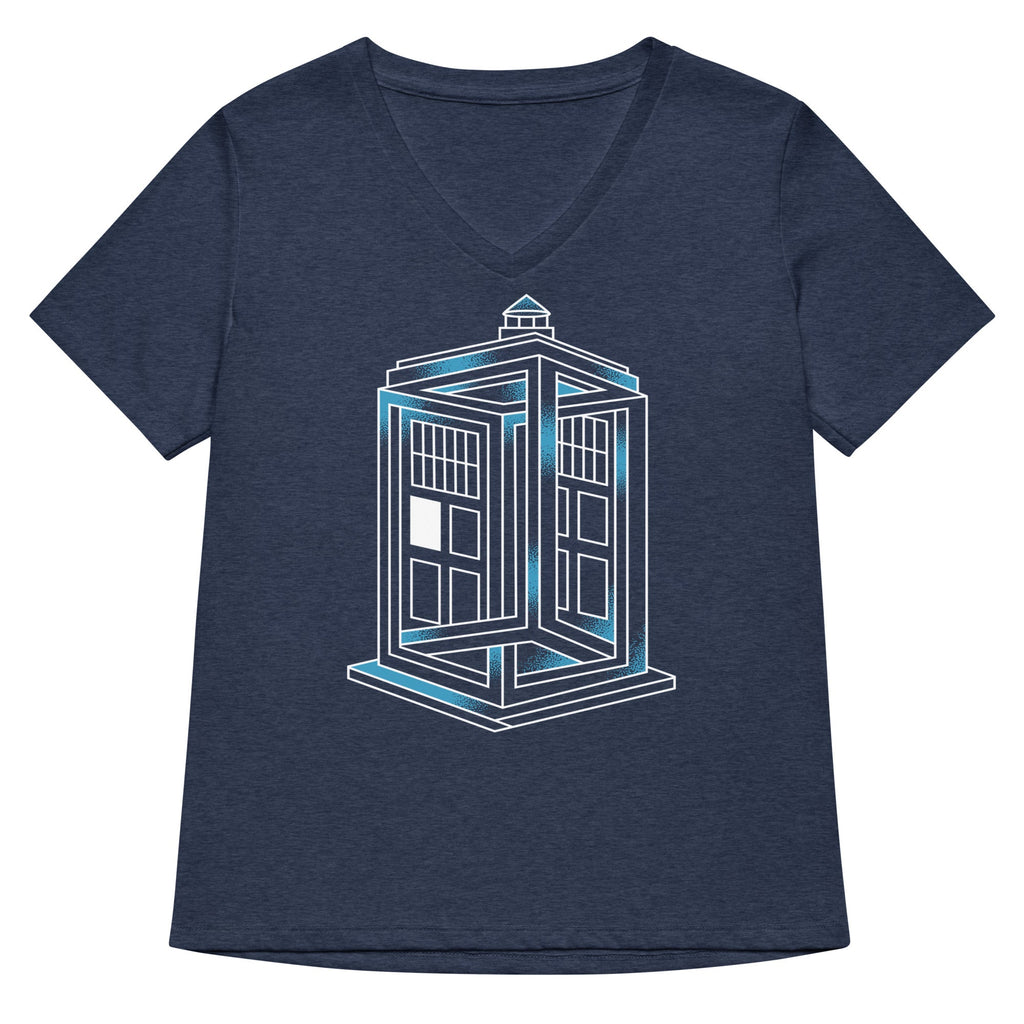 Optical Timey Wimey Women's V-Neck Tee