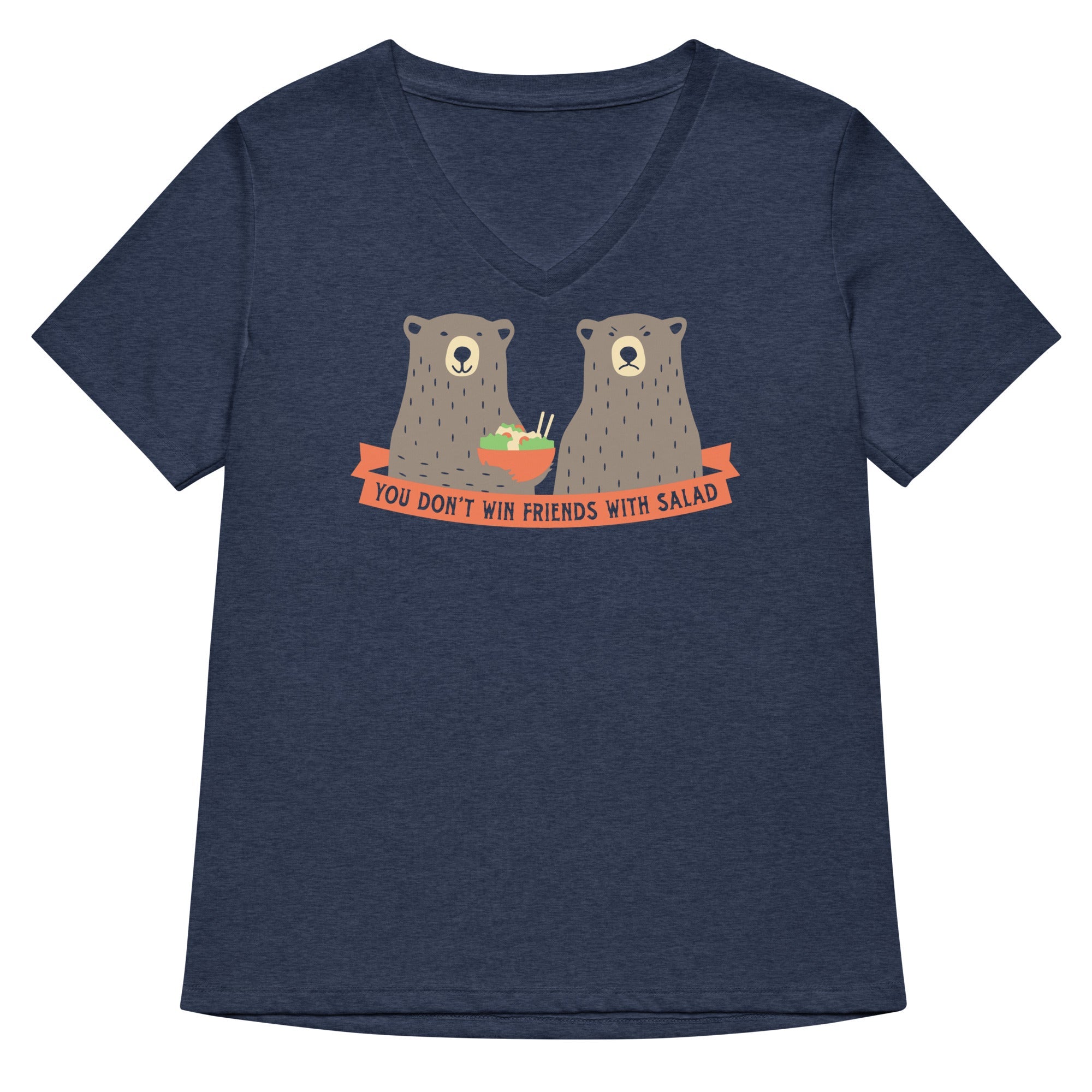 You Don't Win Friends With Salad Women's V-Neck Tee