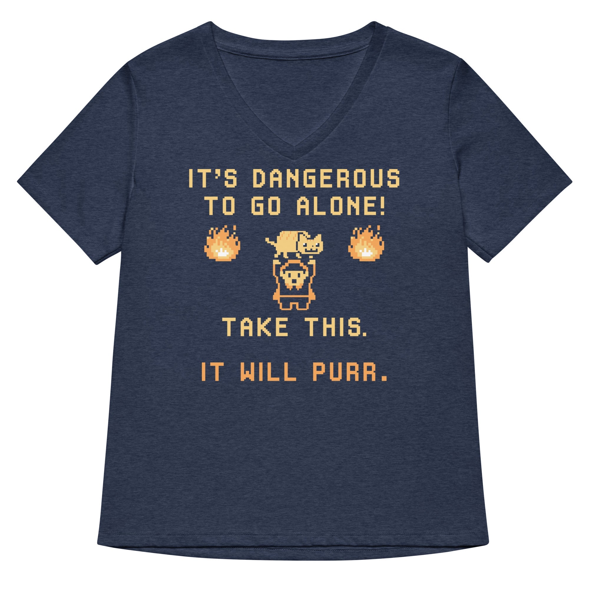 It's Dangerous To Go Alone Women's V-Neck Tee