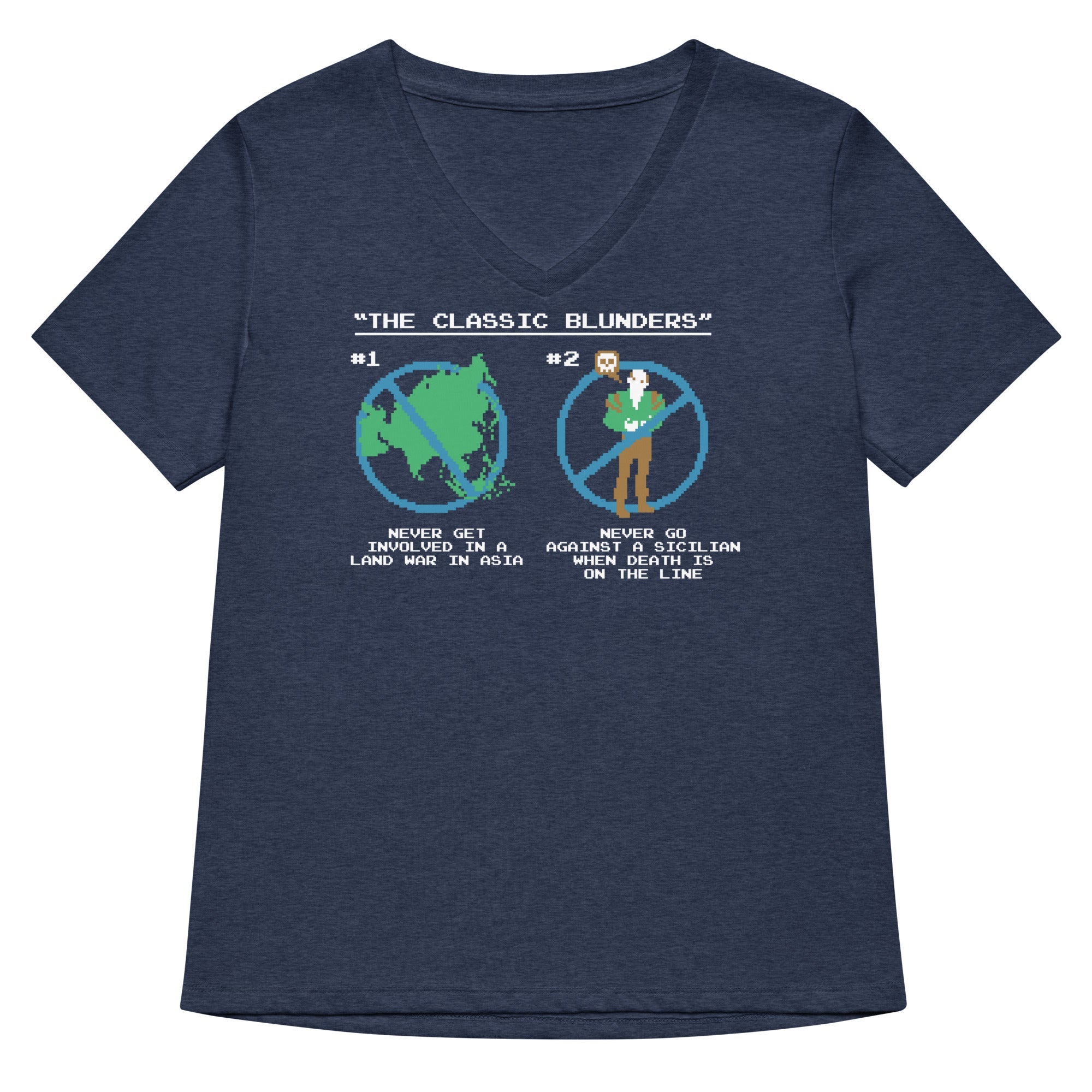 The Classic Blunders Women's V-Neck Tee