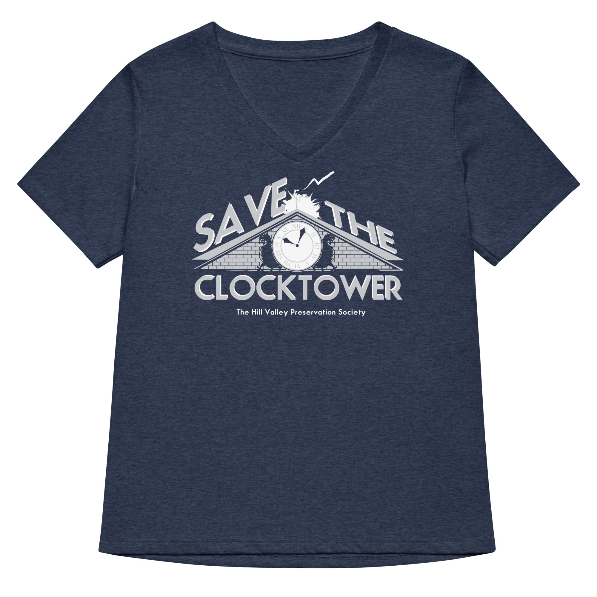 Save The Clocktower Women's V-Neck Tee