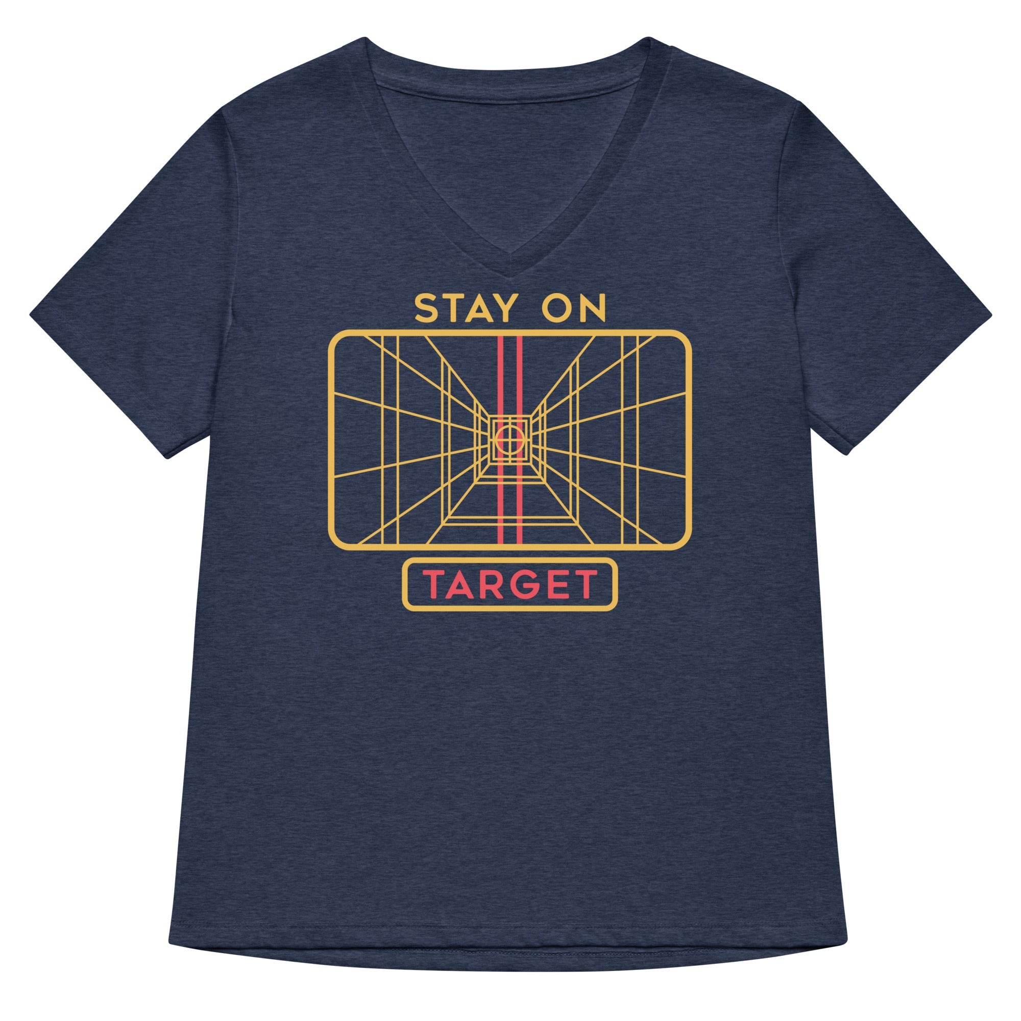 Stay On Target Women's V-Neck Tee