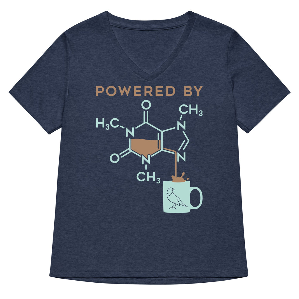Powered By Caffeine Women's V-Neck Tee