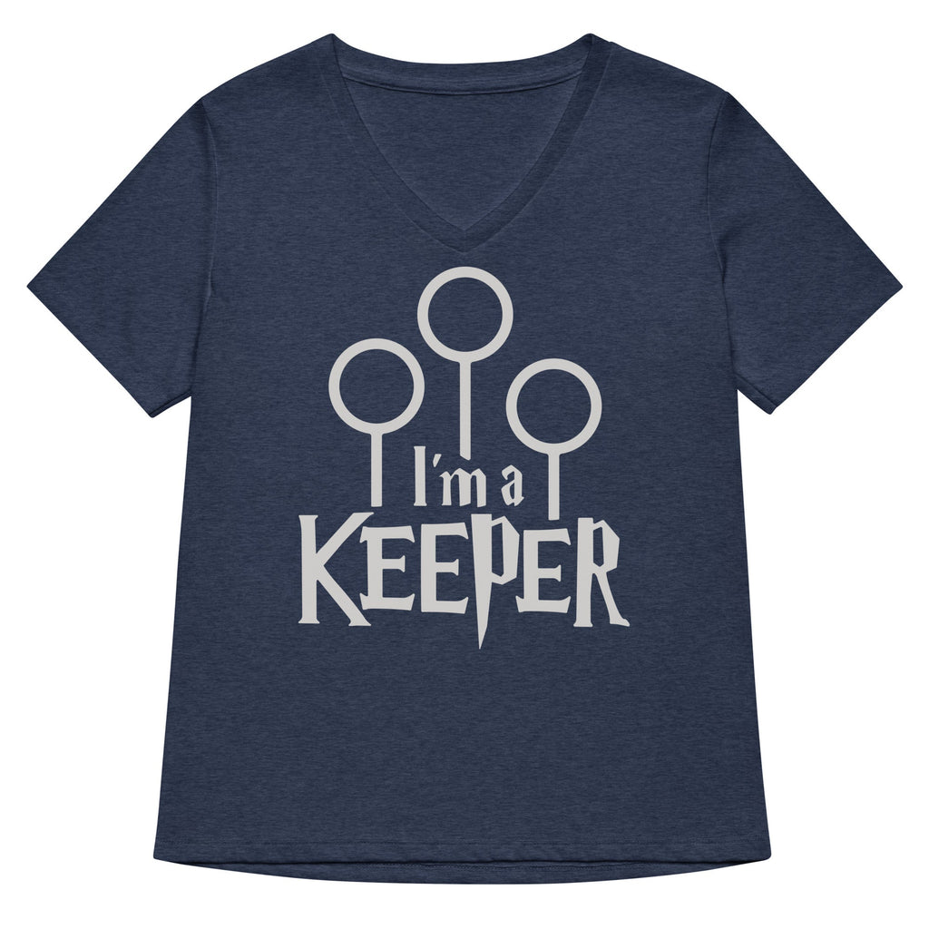 I'm A Keeper Women's V-Neck Tee