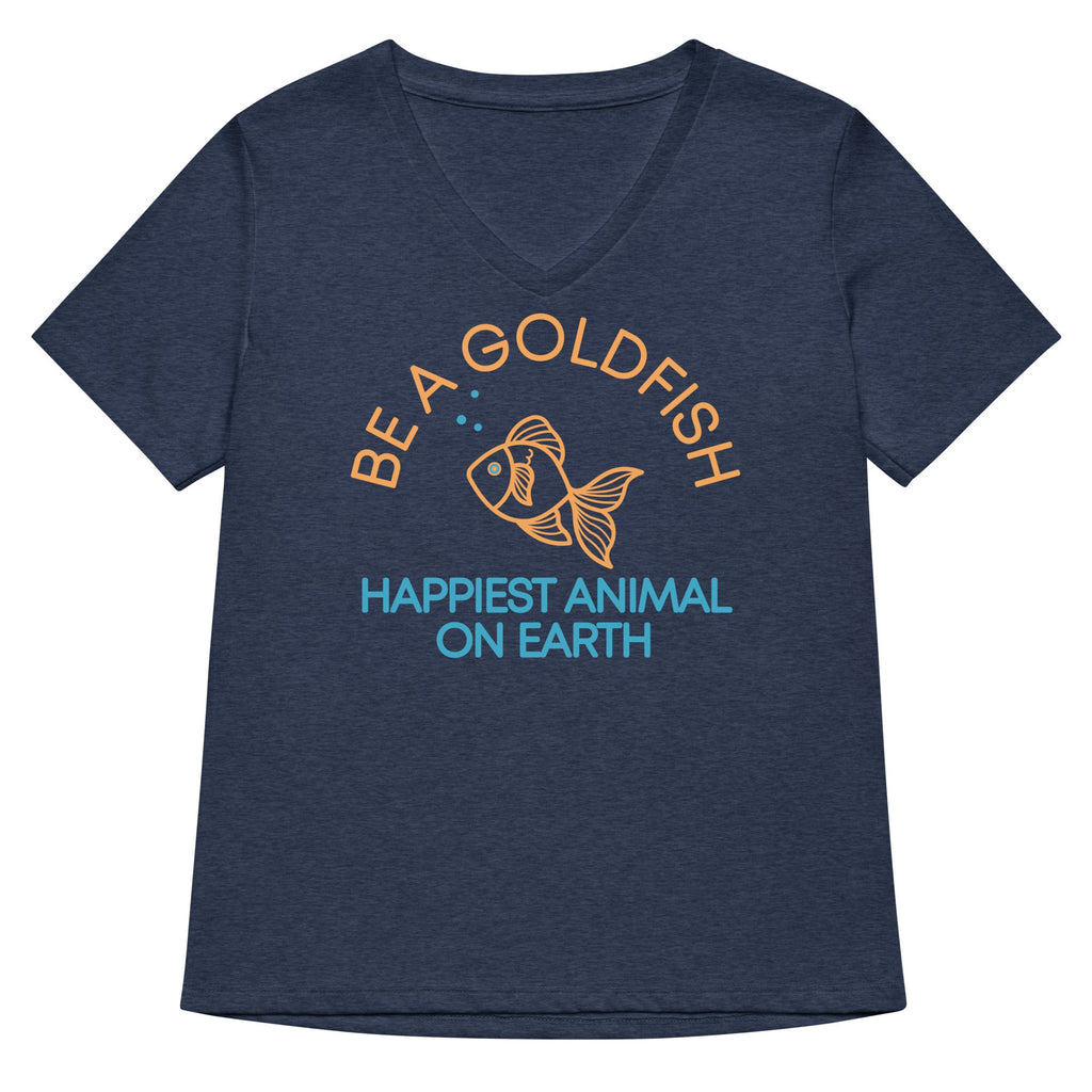 Be A Goldfish Women's V-Neck Tee