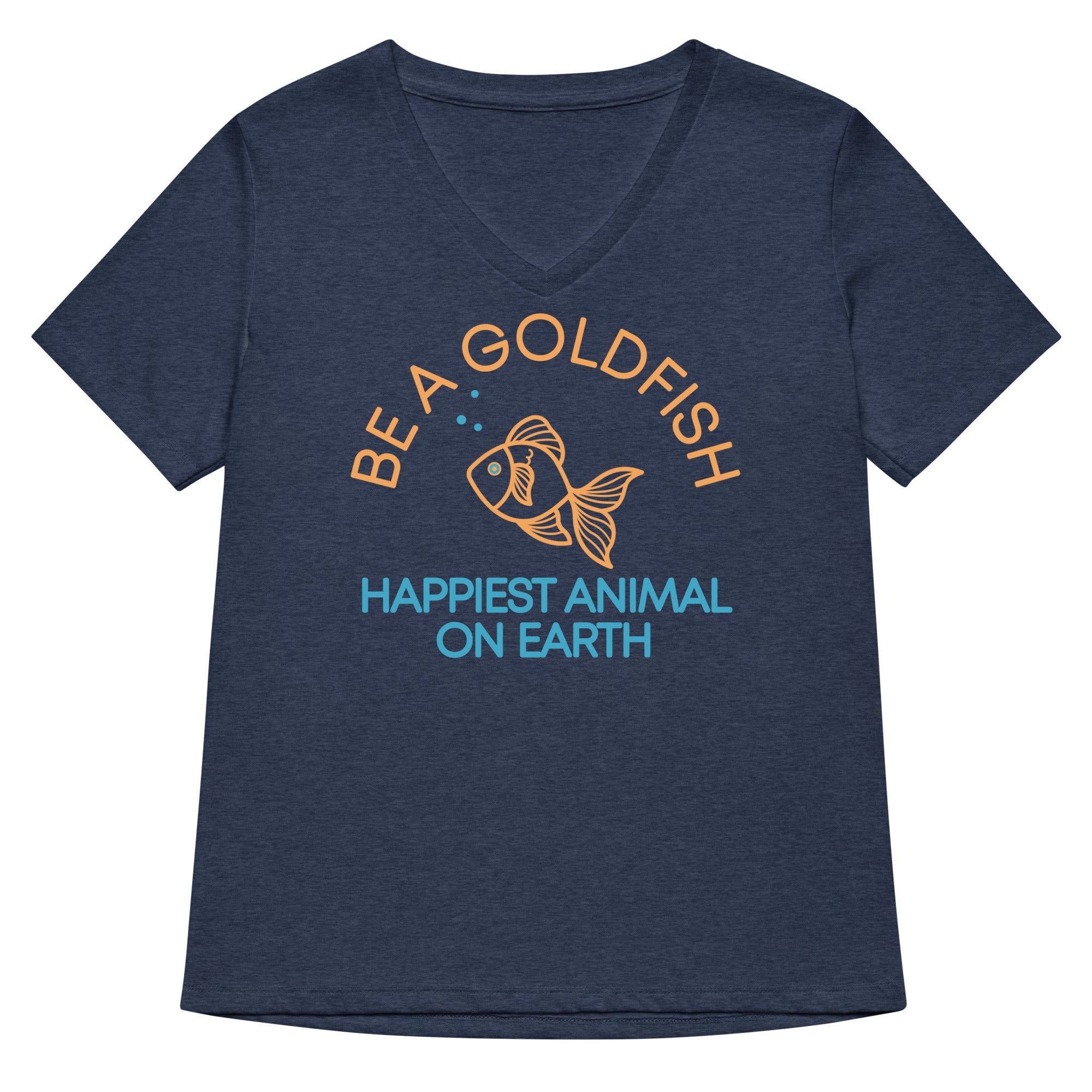Be A Goldfish Women's V-Neck Tee