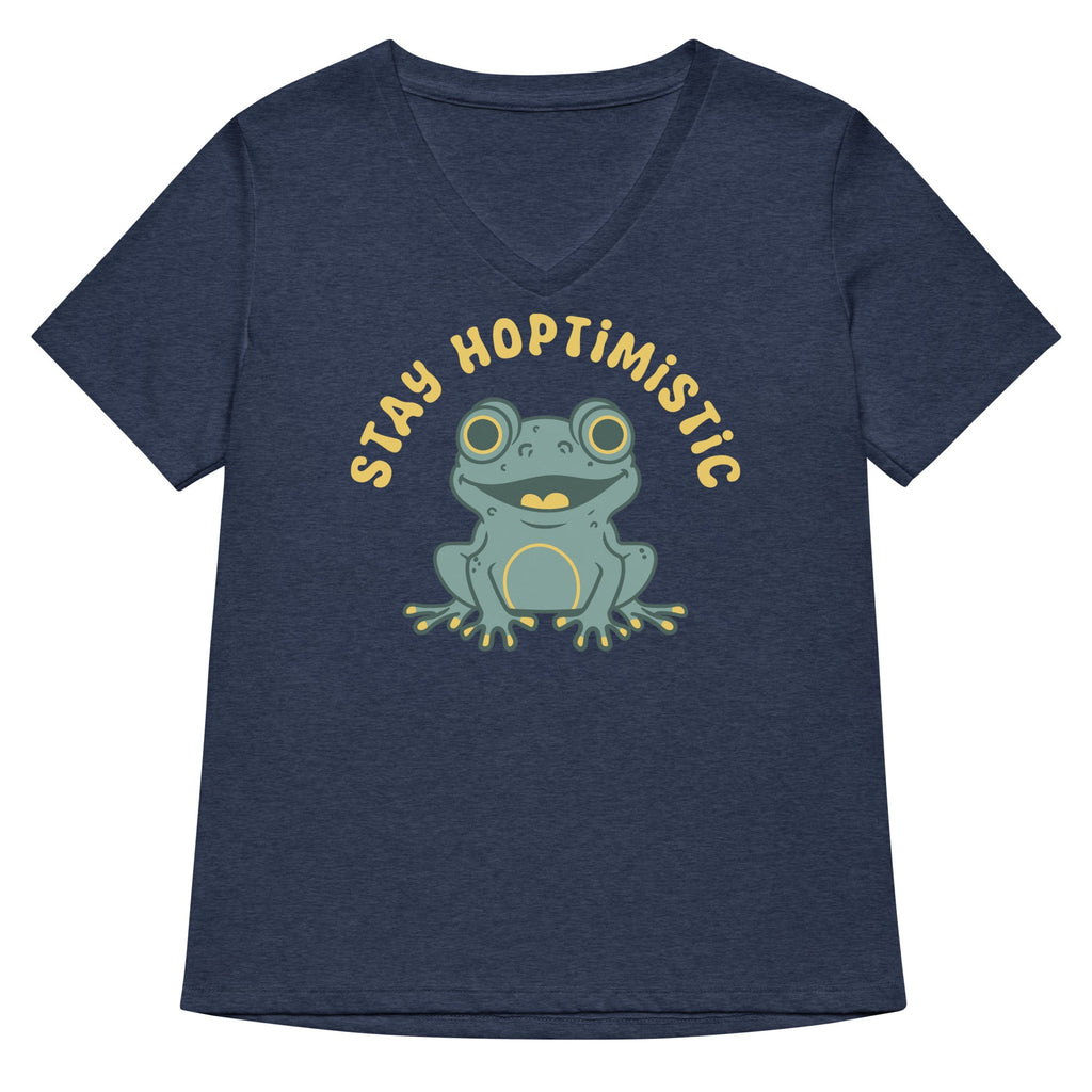 Stay Hoptimistic Women's V-Neck Tee
