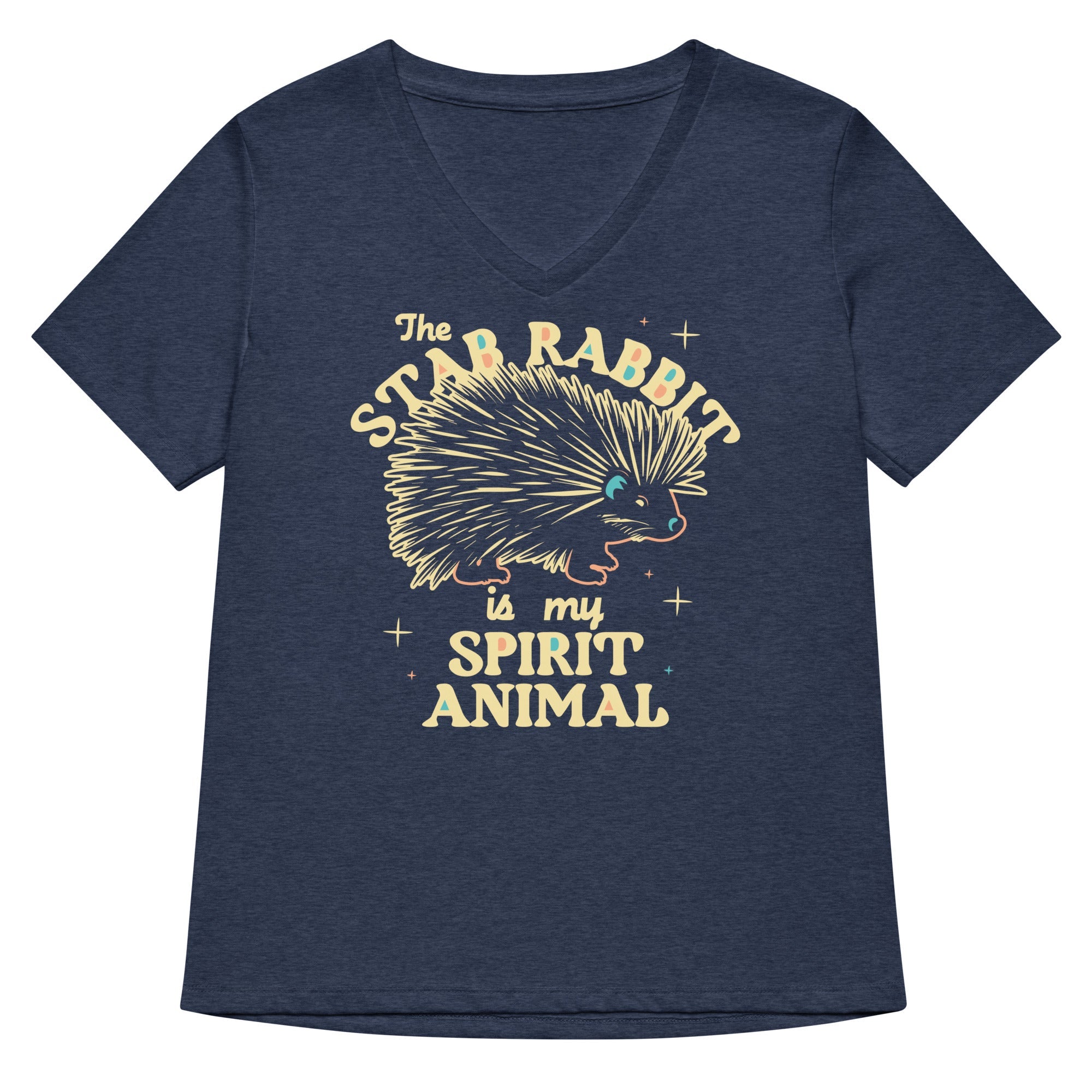 The Stab Rabbit Is My Spirit Animal Women's V-Neck Tee